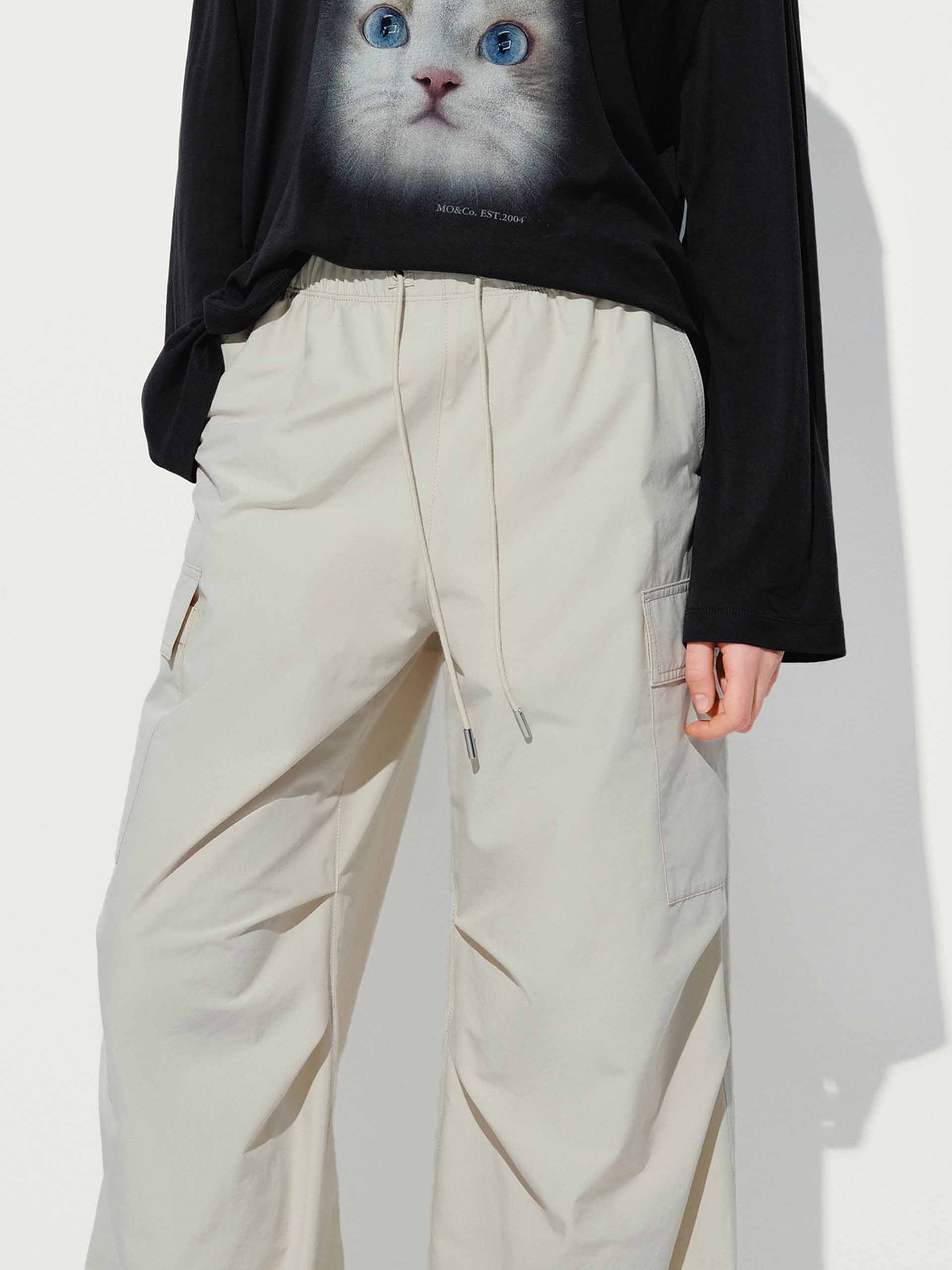 Cargo Pocket Drawstring Pants - Image 6
