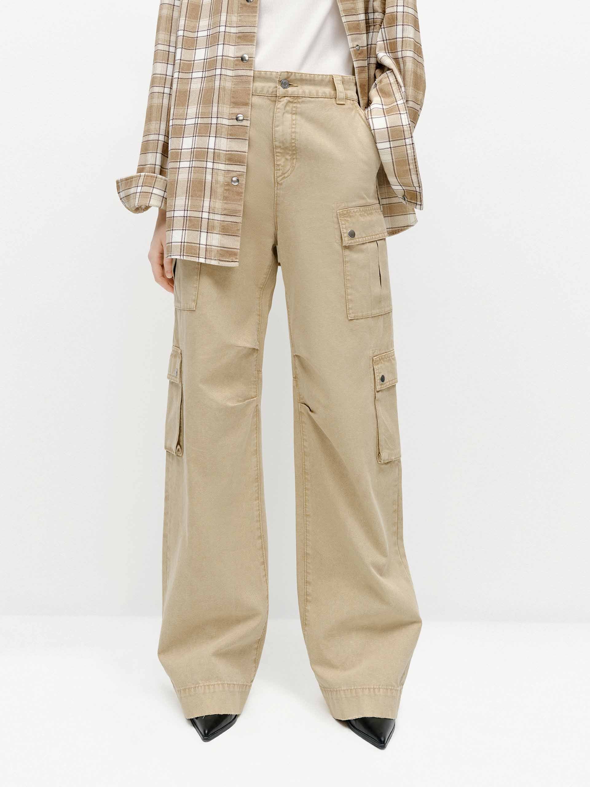 Cargo Style Cotton Jeans