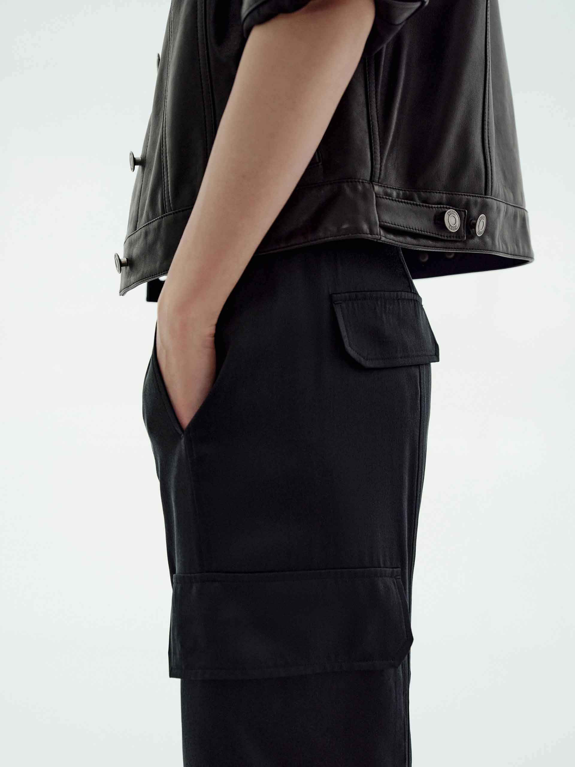 Cargo Style Silk Trousers - Image 7