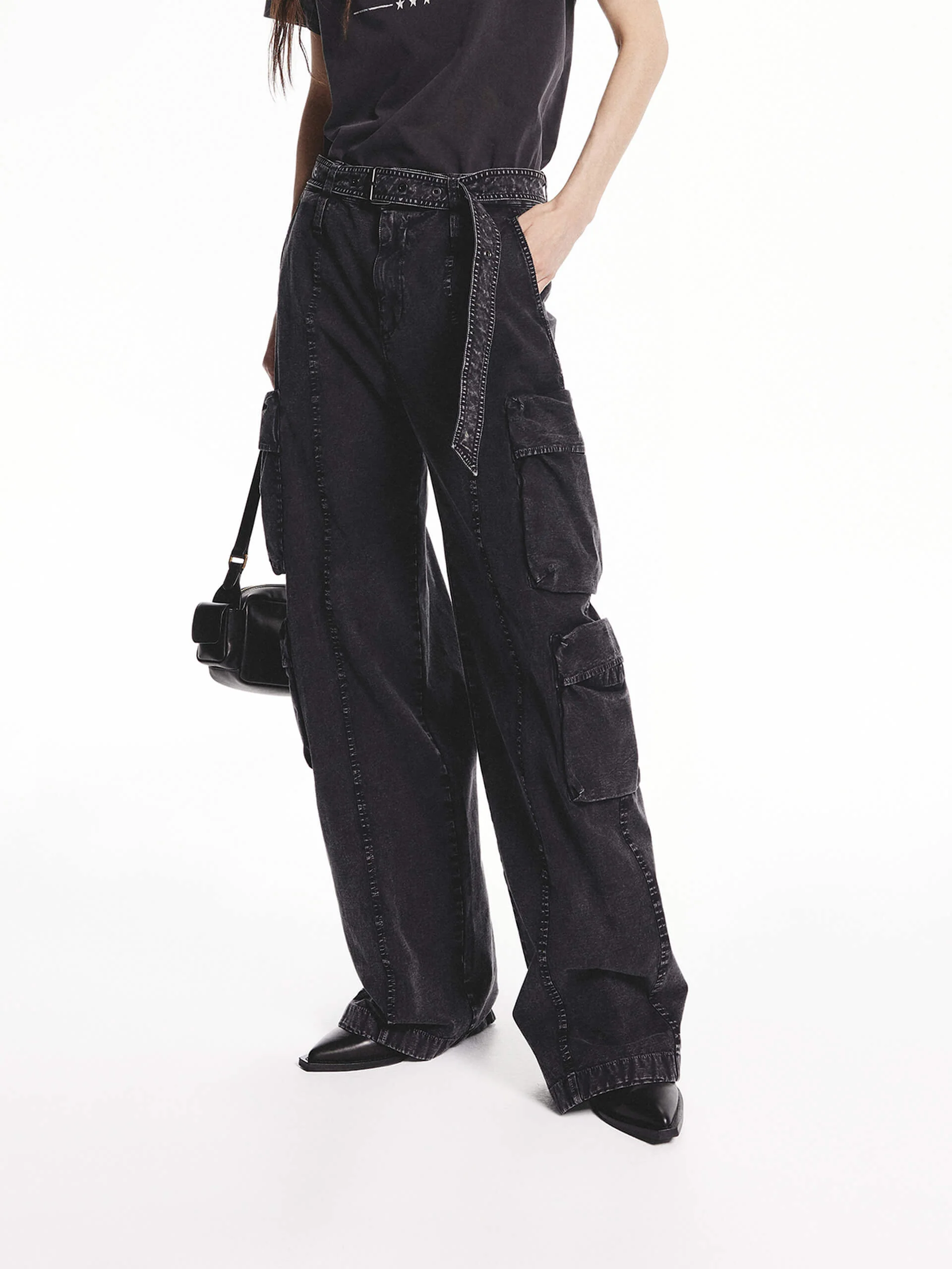 Cargo Style Straight Pants - Image 3