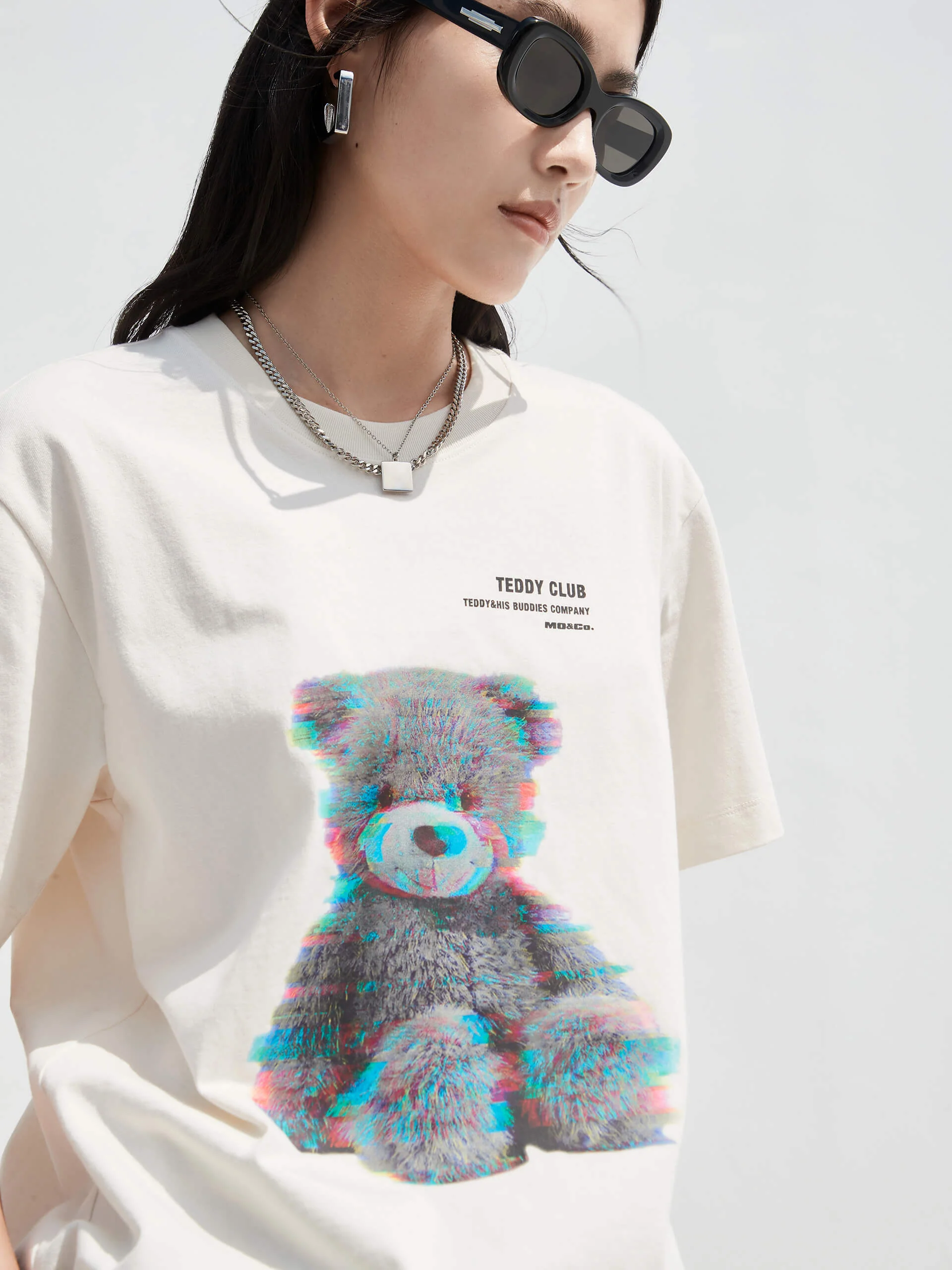 Cartoon Print Cotton T-shirt - Image 5