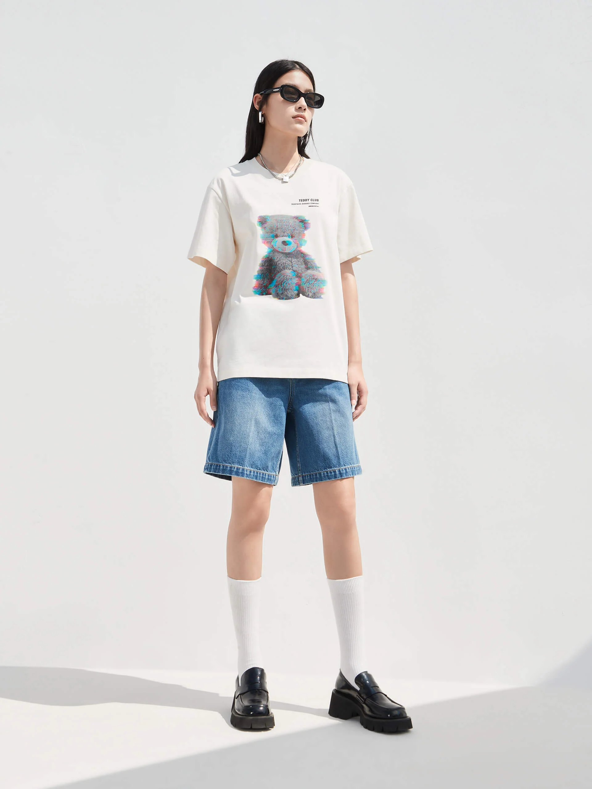 Cartoon Print Cotton T-shirt - Image 6