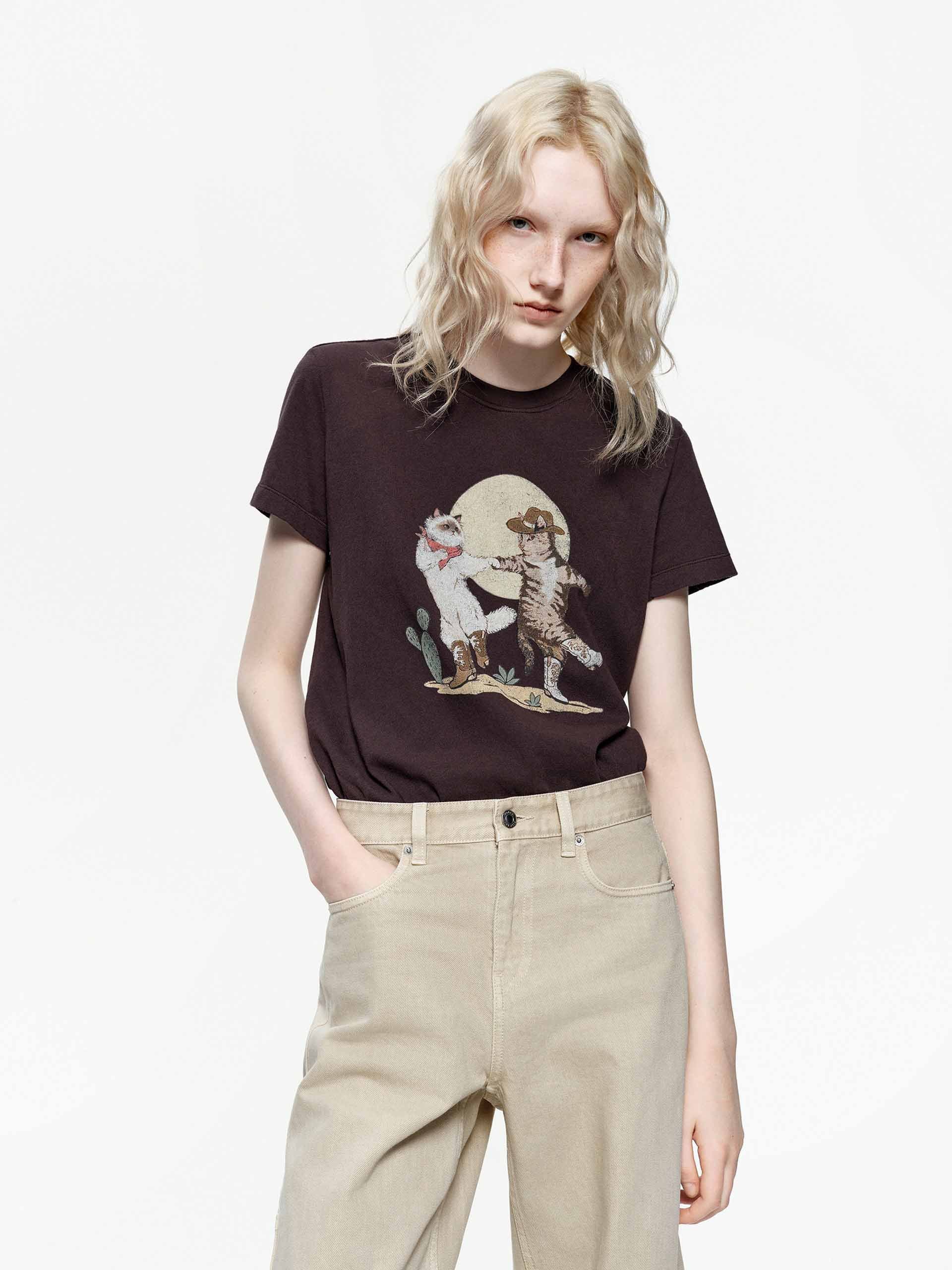 Cartoon Print Cotton T-shirts - Image 13