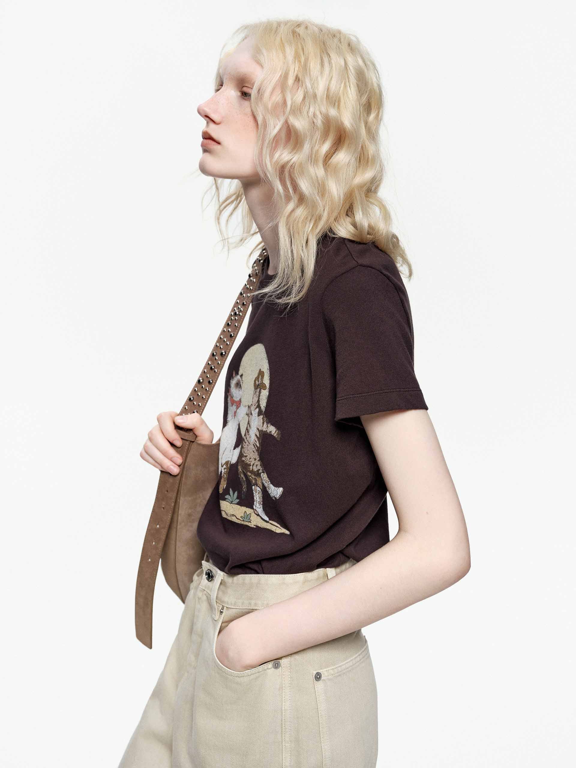 Cartoon Print Cotton T-shirts - Image 17