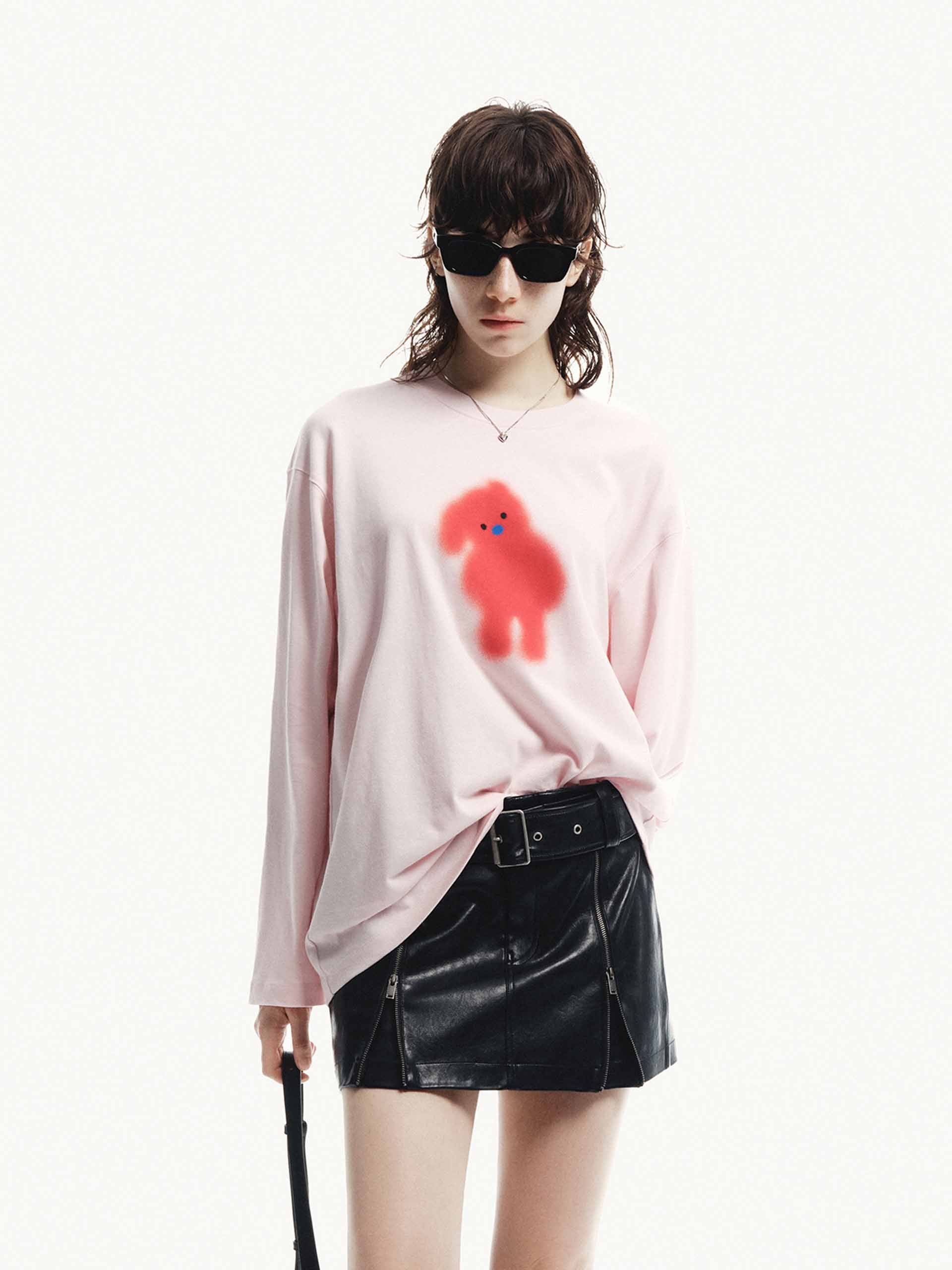 Cartoon Print Loose T-shirt - Image 18