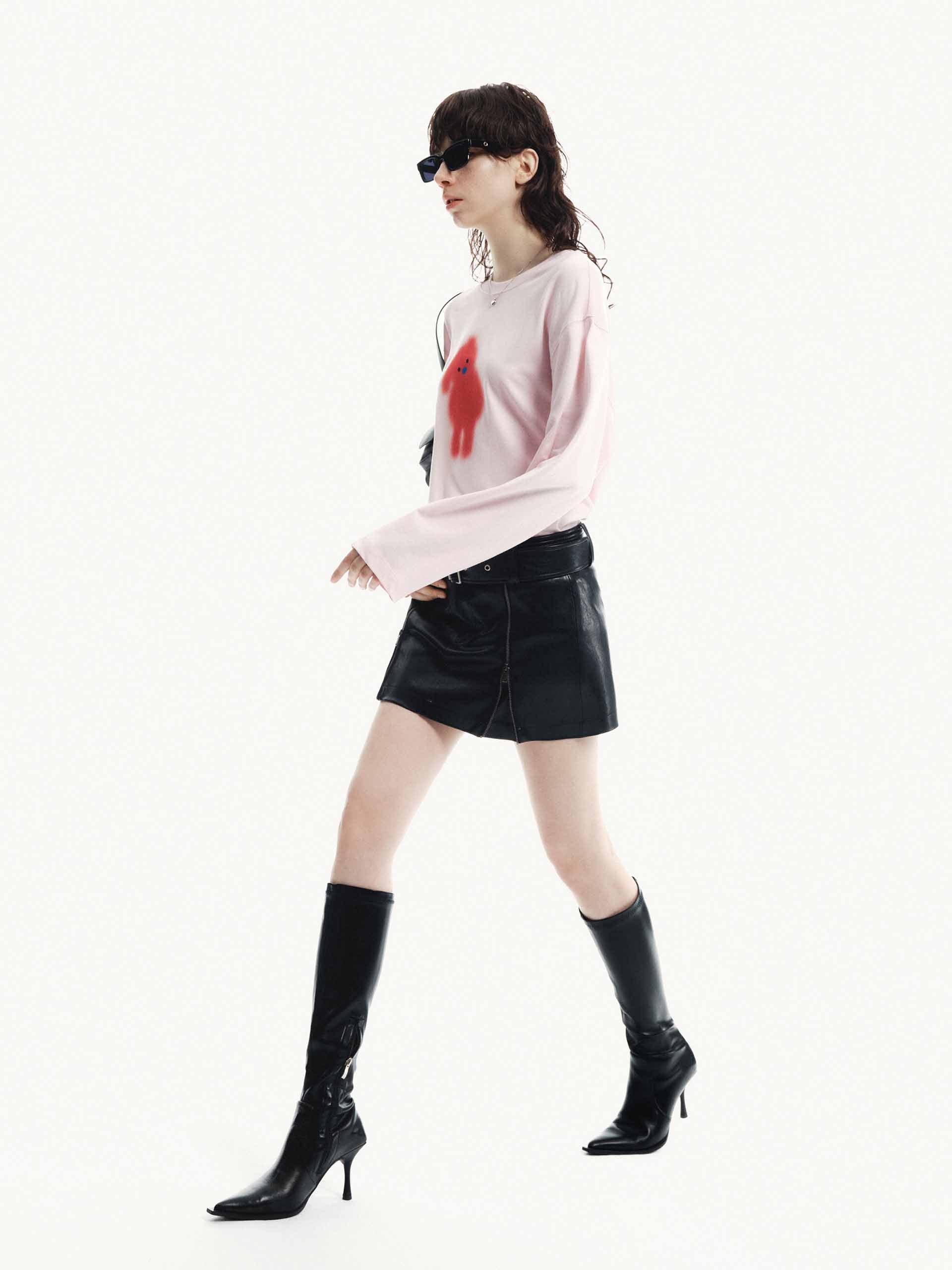 Cartoon Print Loose T-shirt - Image 19