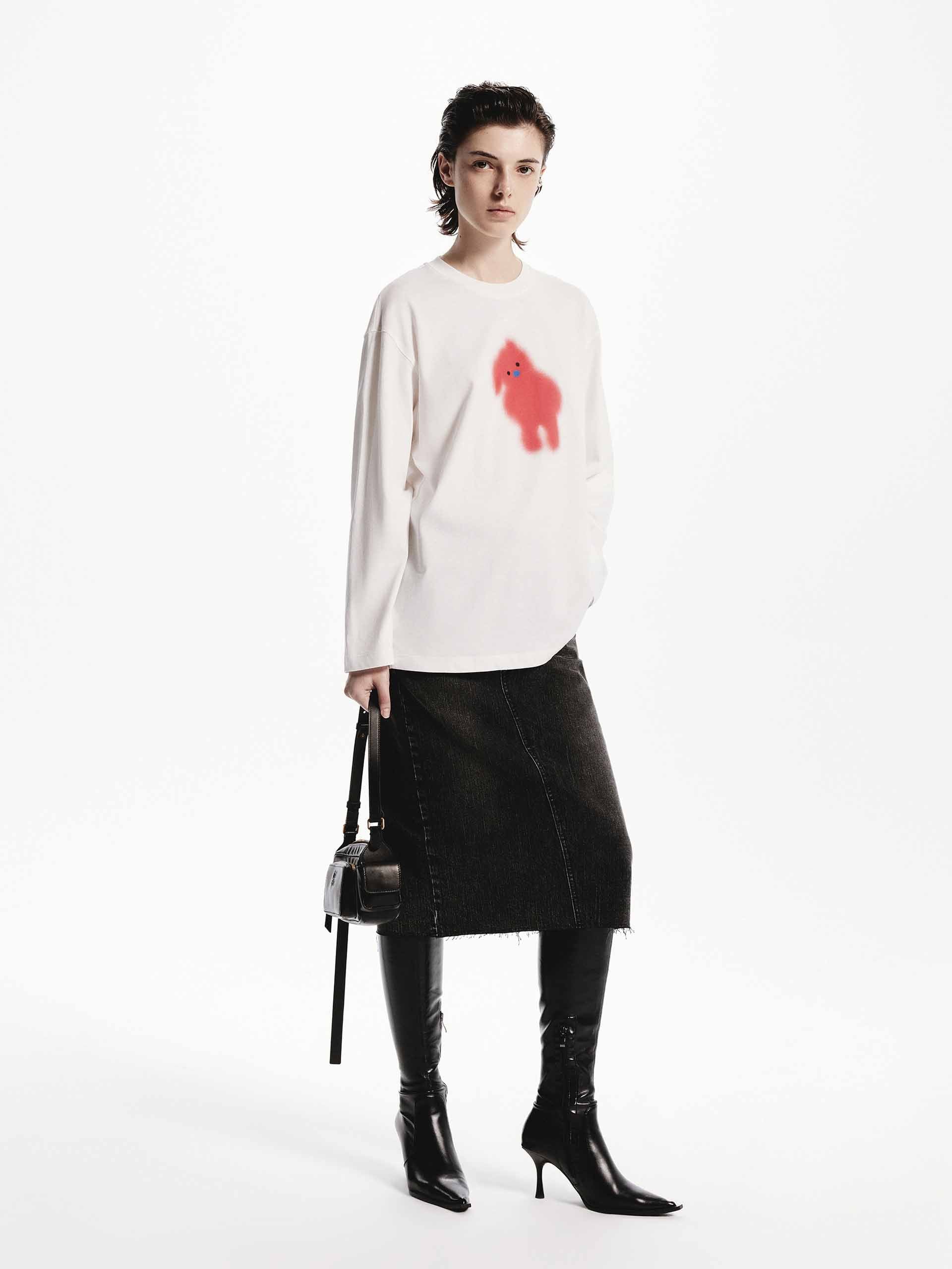 Cartoon Print Loose T-shirt - Image 7