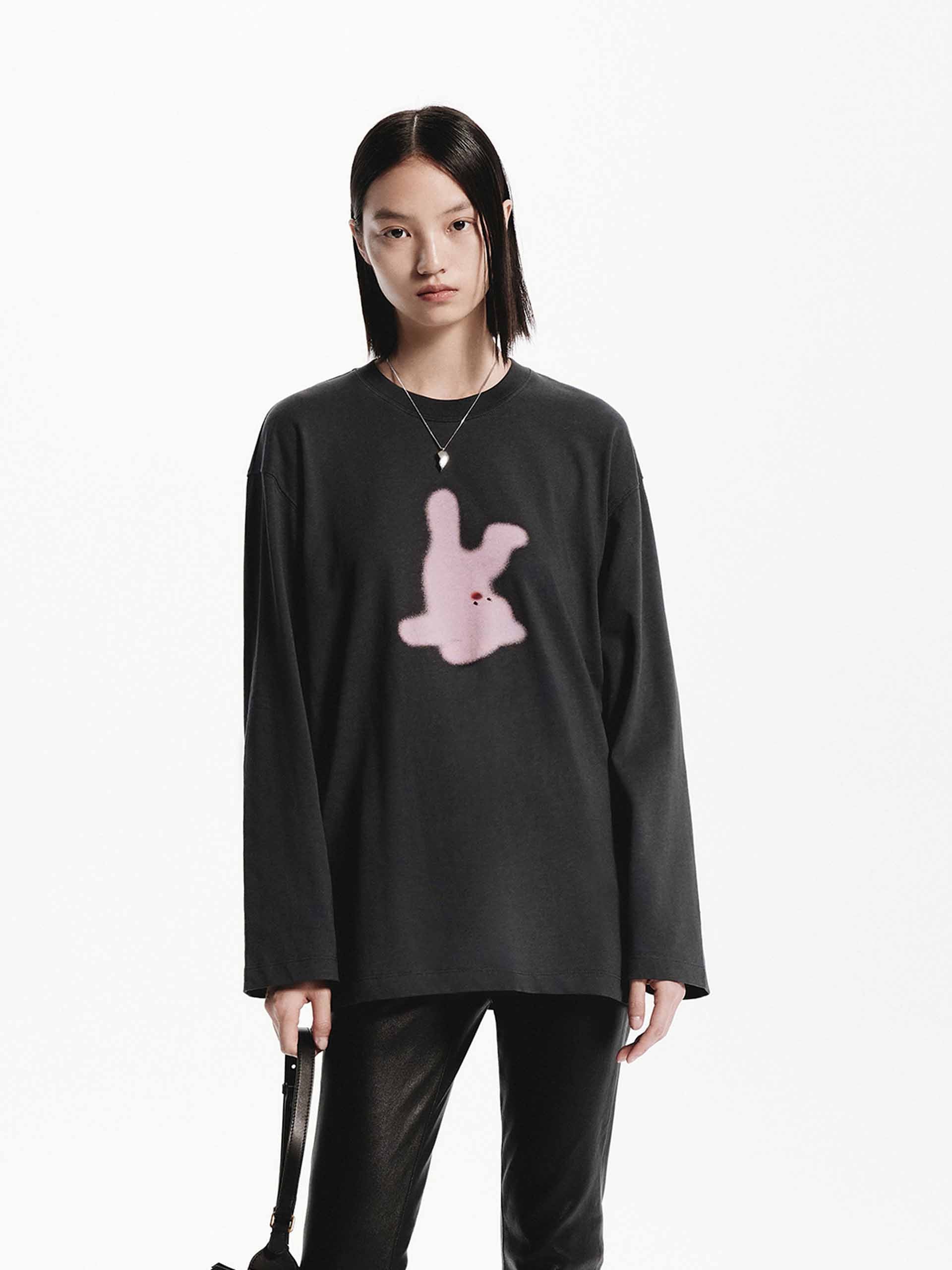 Cartoon Print Loose T-shirt - Image 9