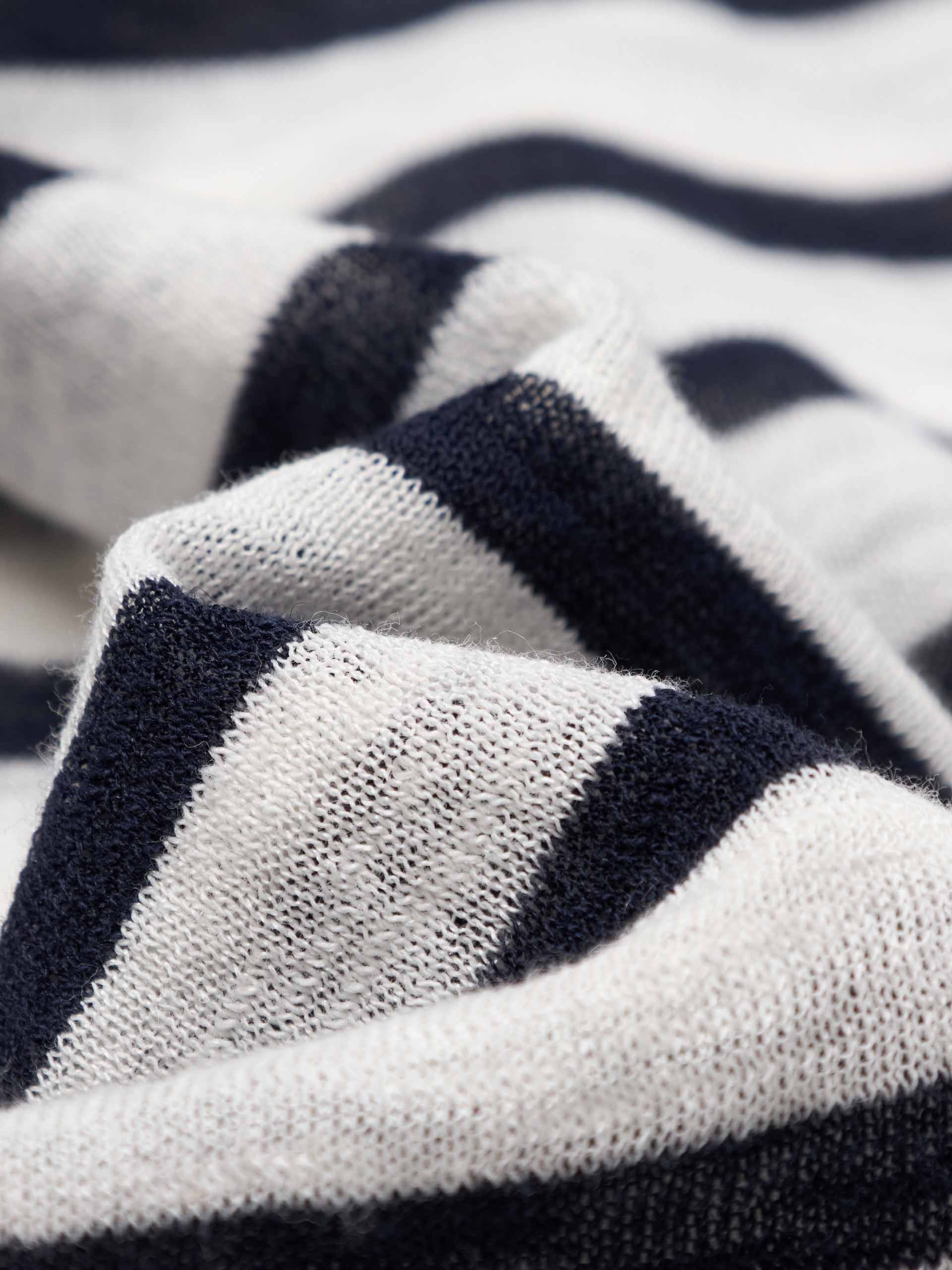 Cartoon Printed Striped Sweater - Image 4
