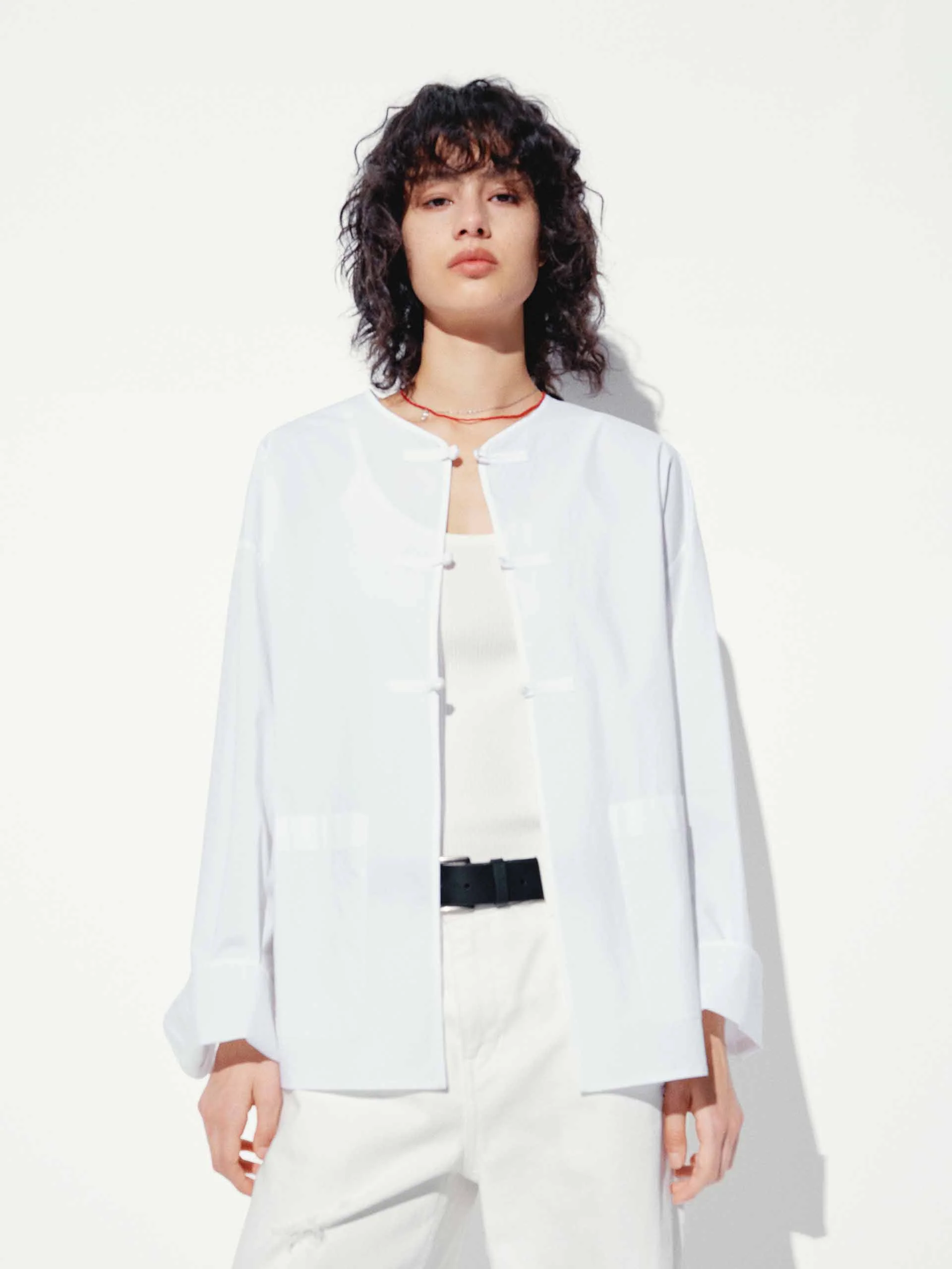 Cheongsam Buckle Cotton Coat - Image 3