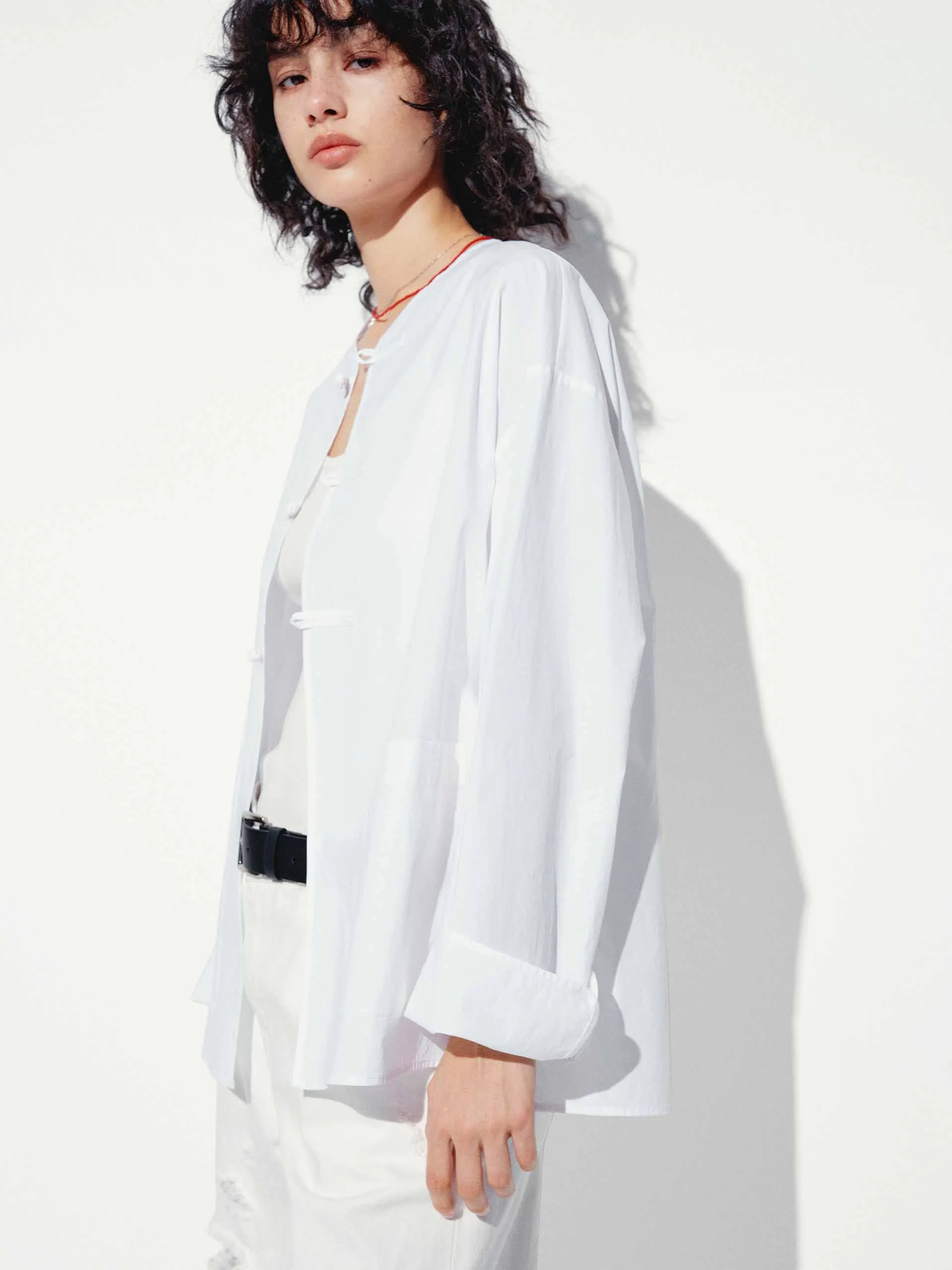 Cheongsam Buckle Cotton Coat - Image 5