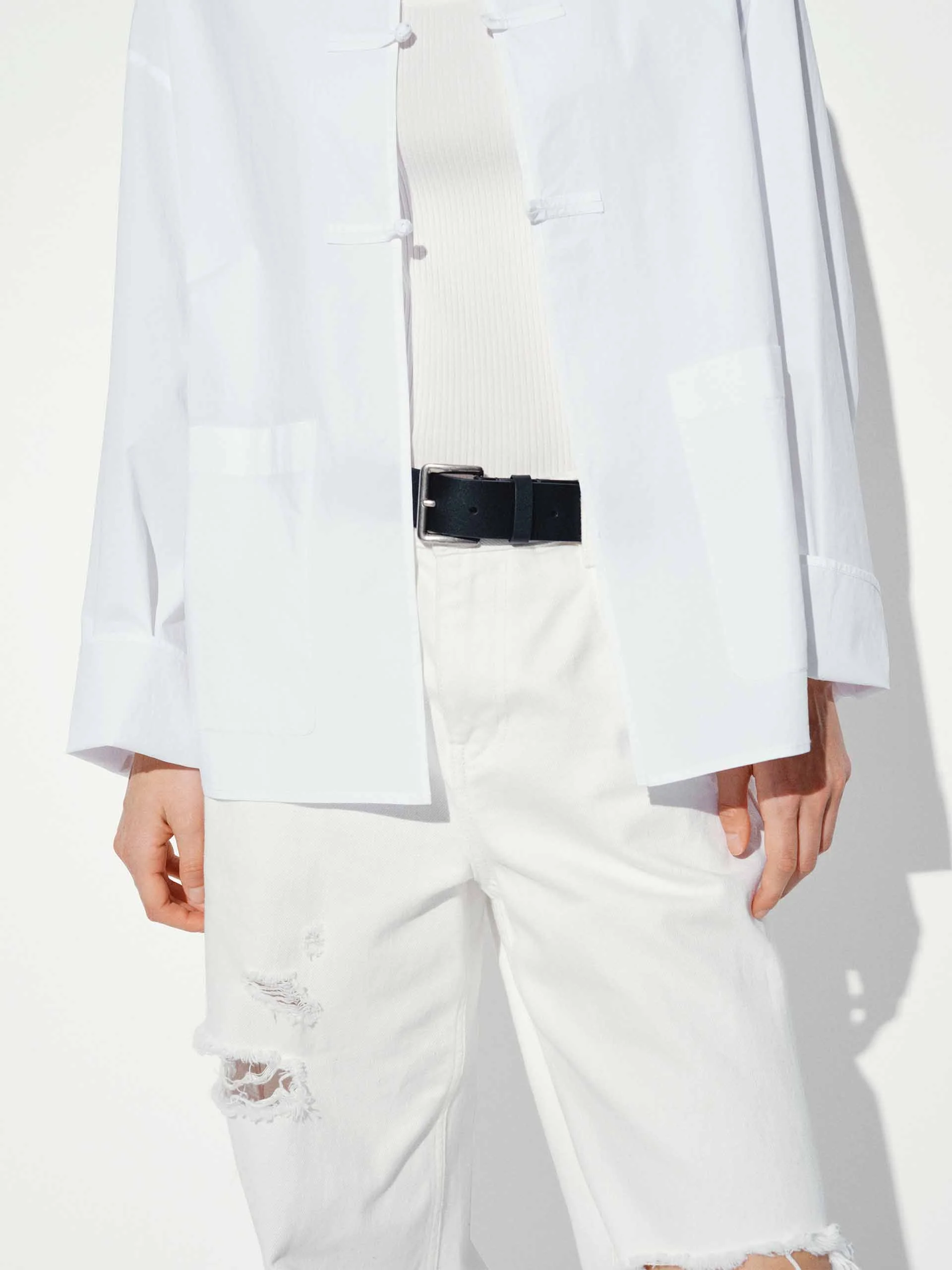 Cheongsam Buckle Cotton Coat - Image 6