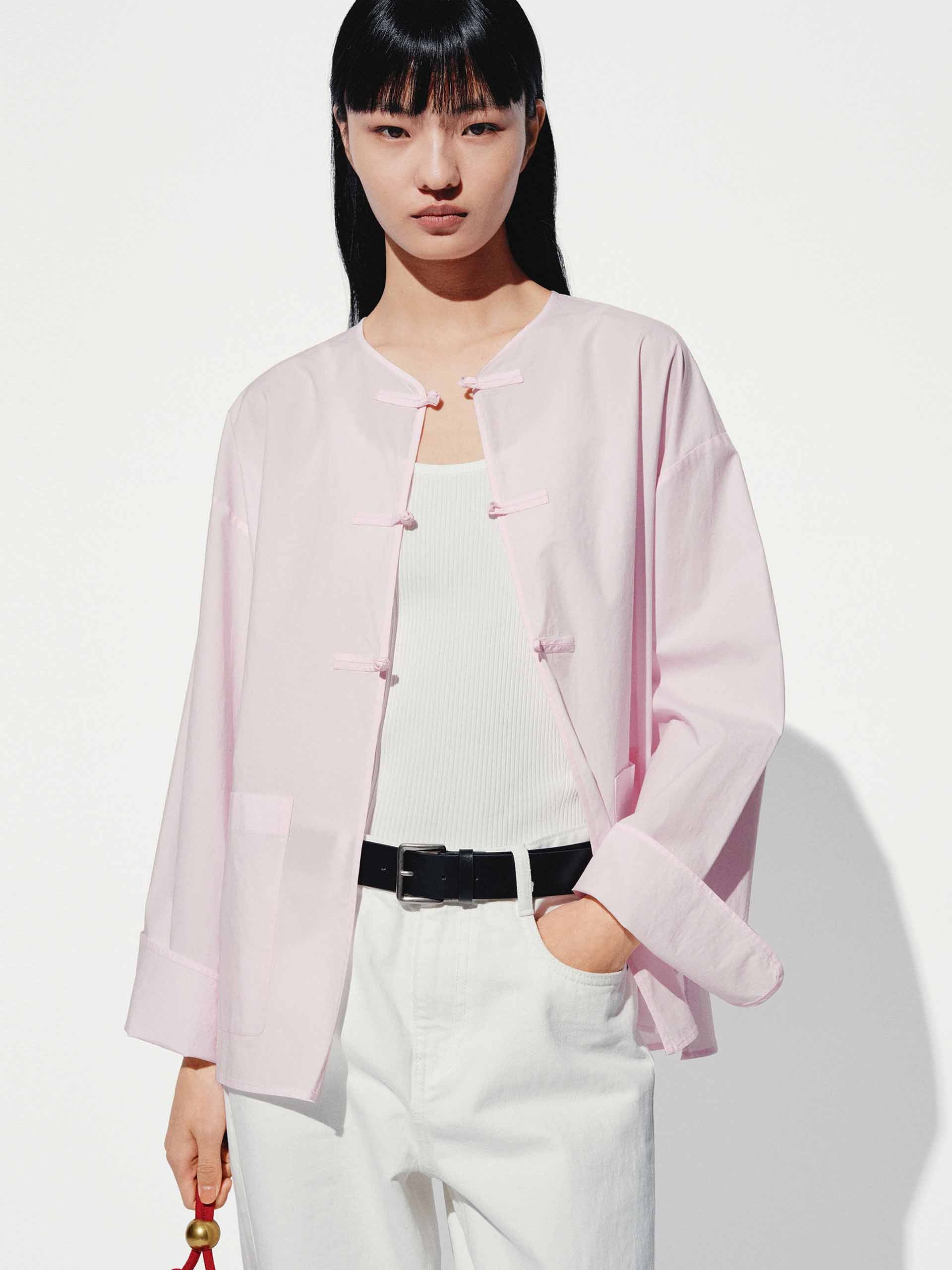 Cheongsam Buckle Cotton Coat - Image 7