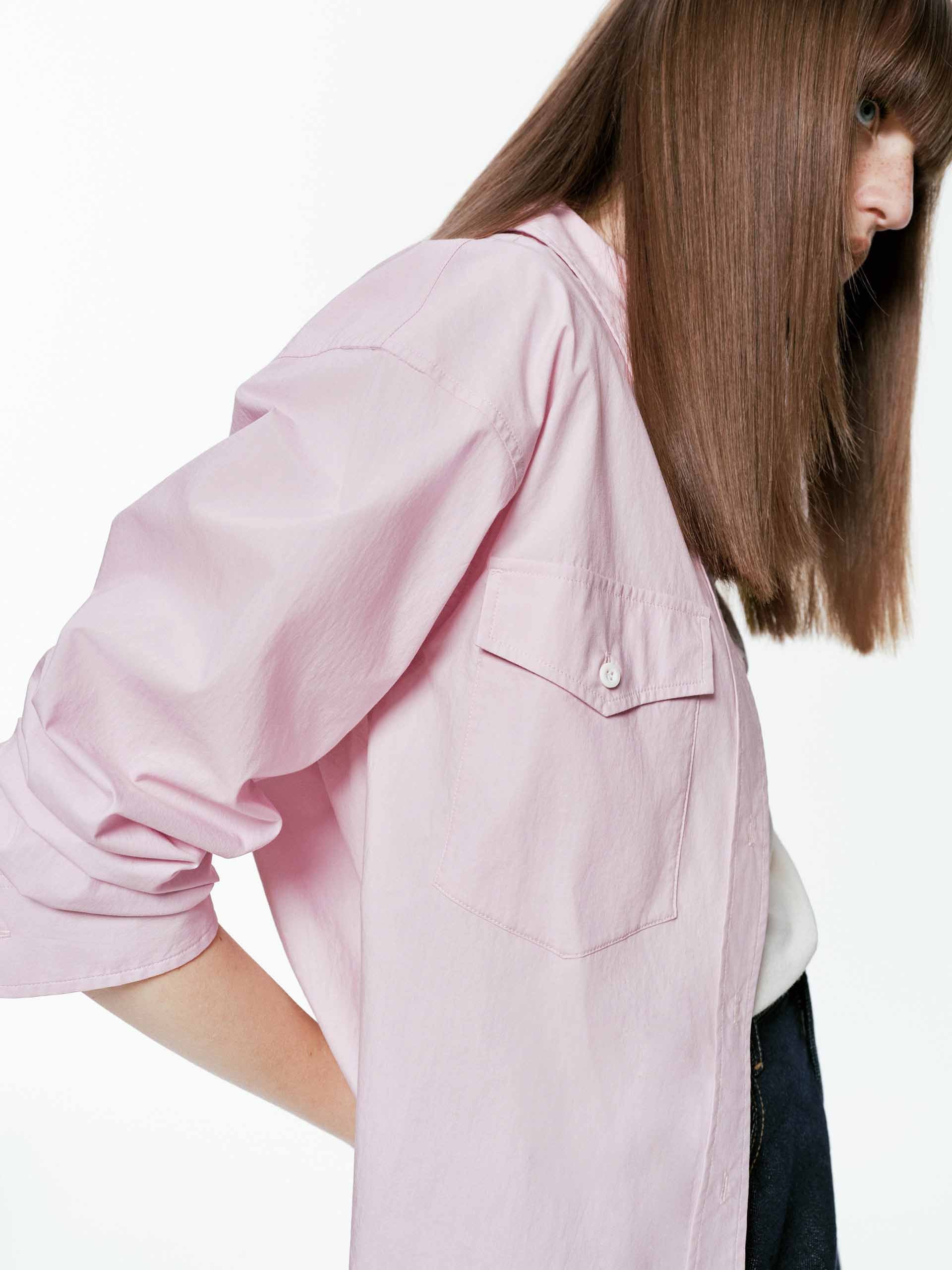 Chest Pocket Cotton Shirt - Image 8