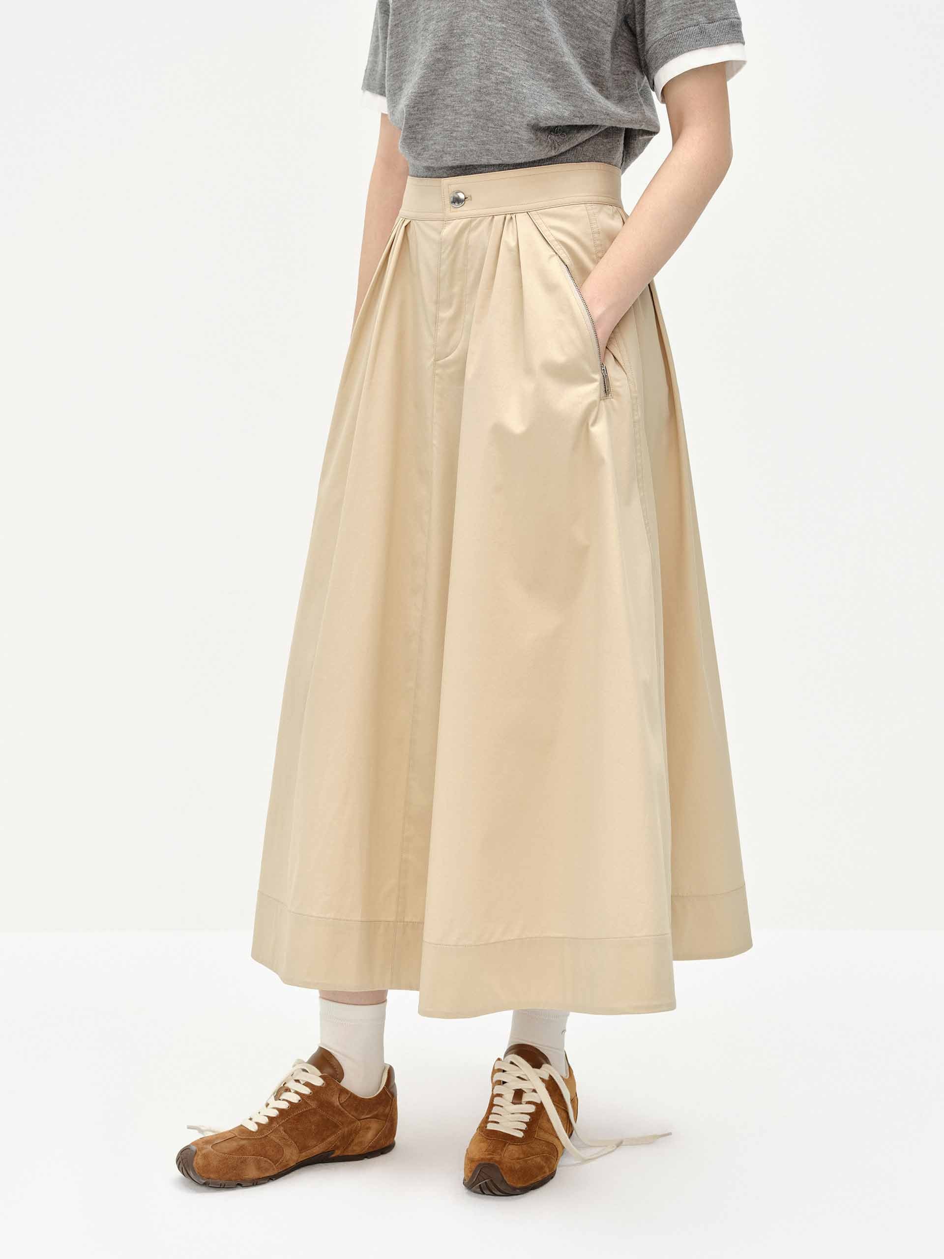 Classic A-line Midi Skirt - Image 3
