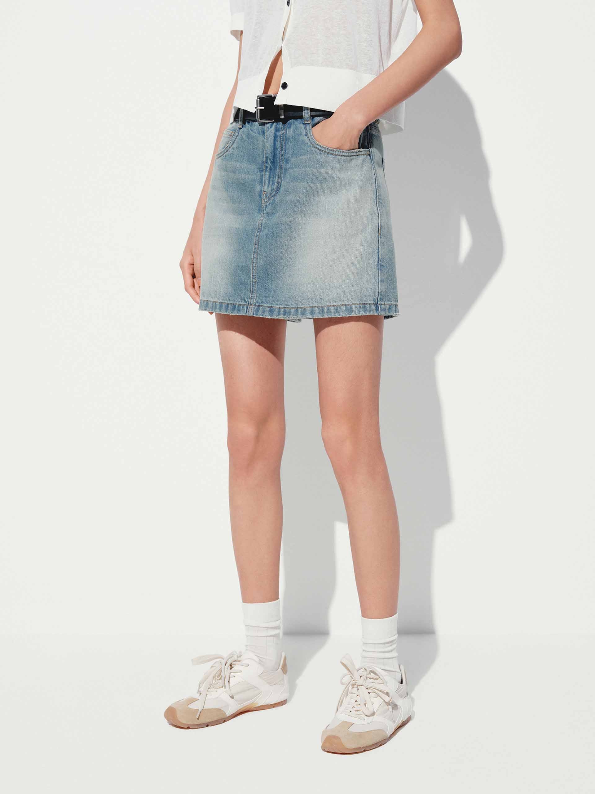 Classic Cotton Denim Skort