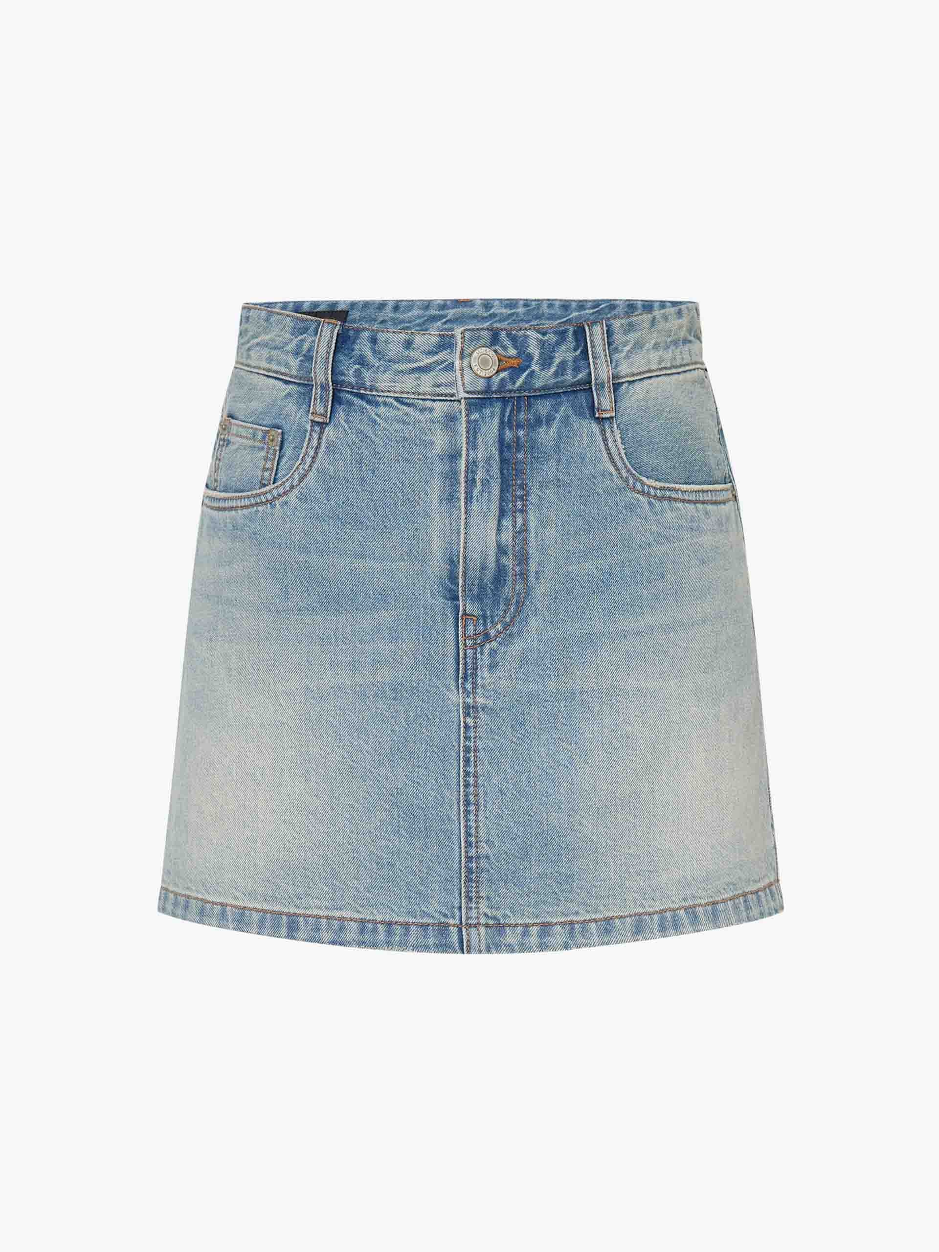 Classic Cotton Denim Skort - Image 5