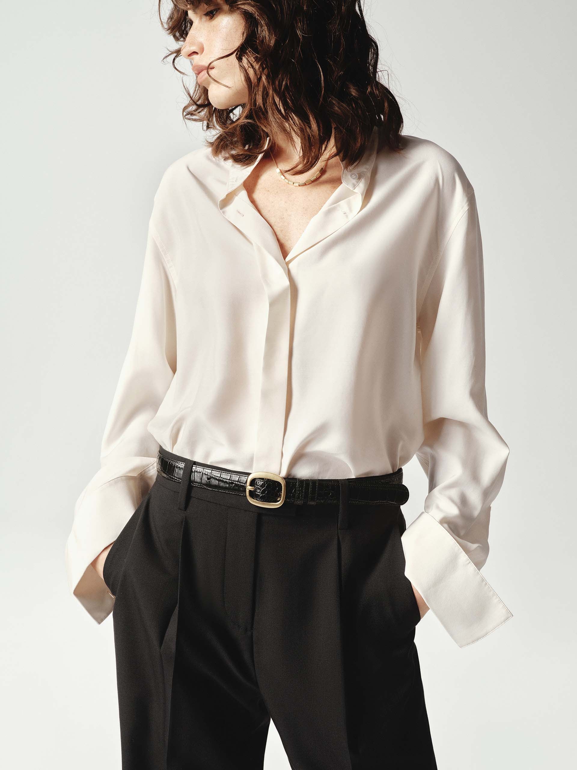 Classic Soft Silk Shirt - Image 13