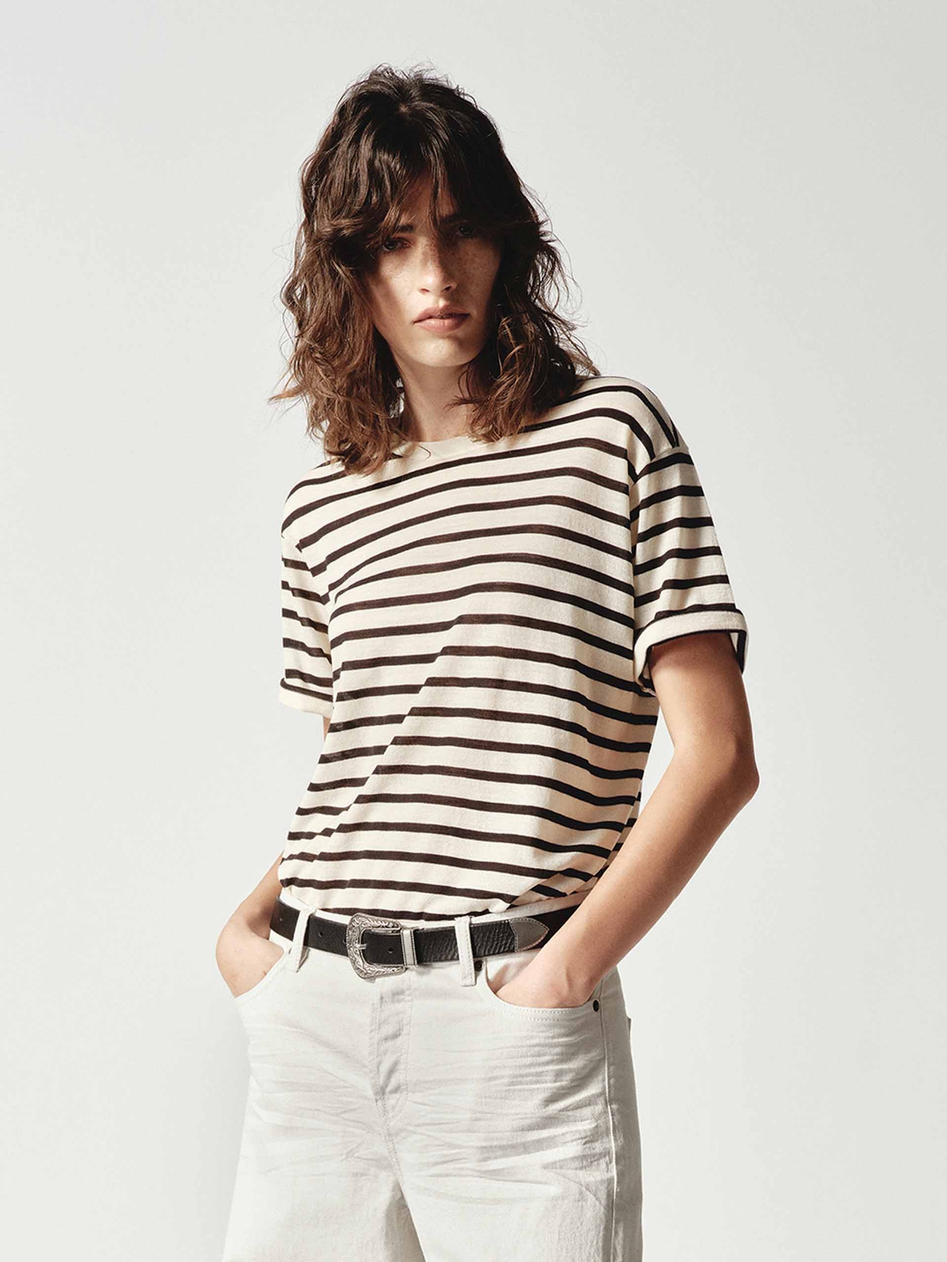 Classic Striped Wool Top - Image 3