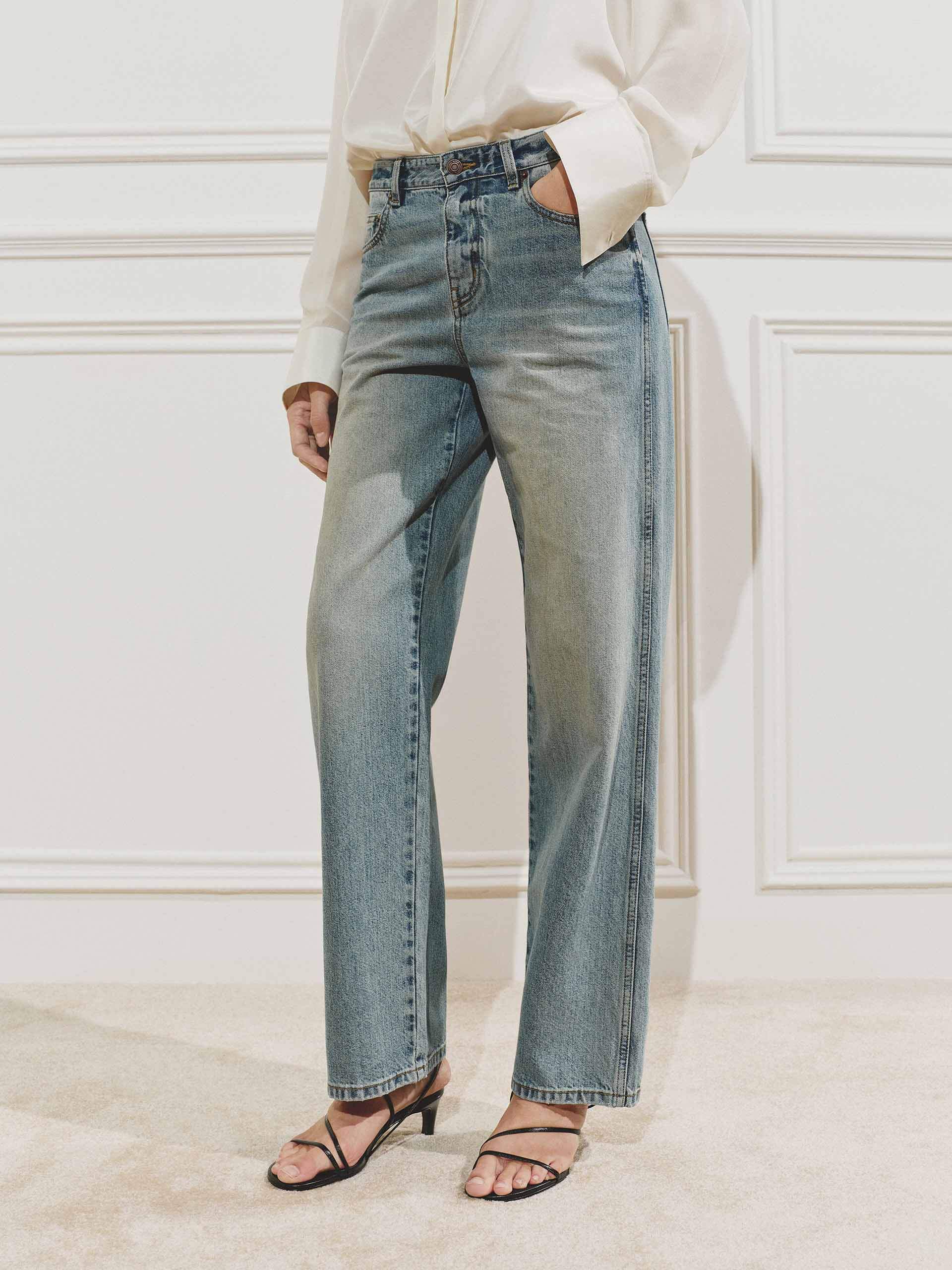 Classic Washed Blue Jeans