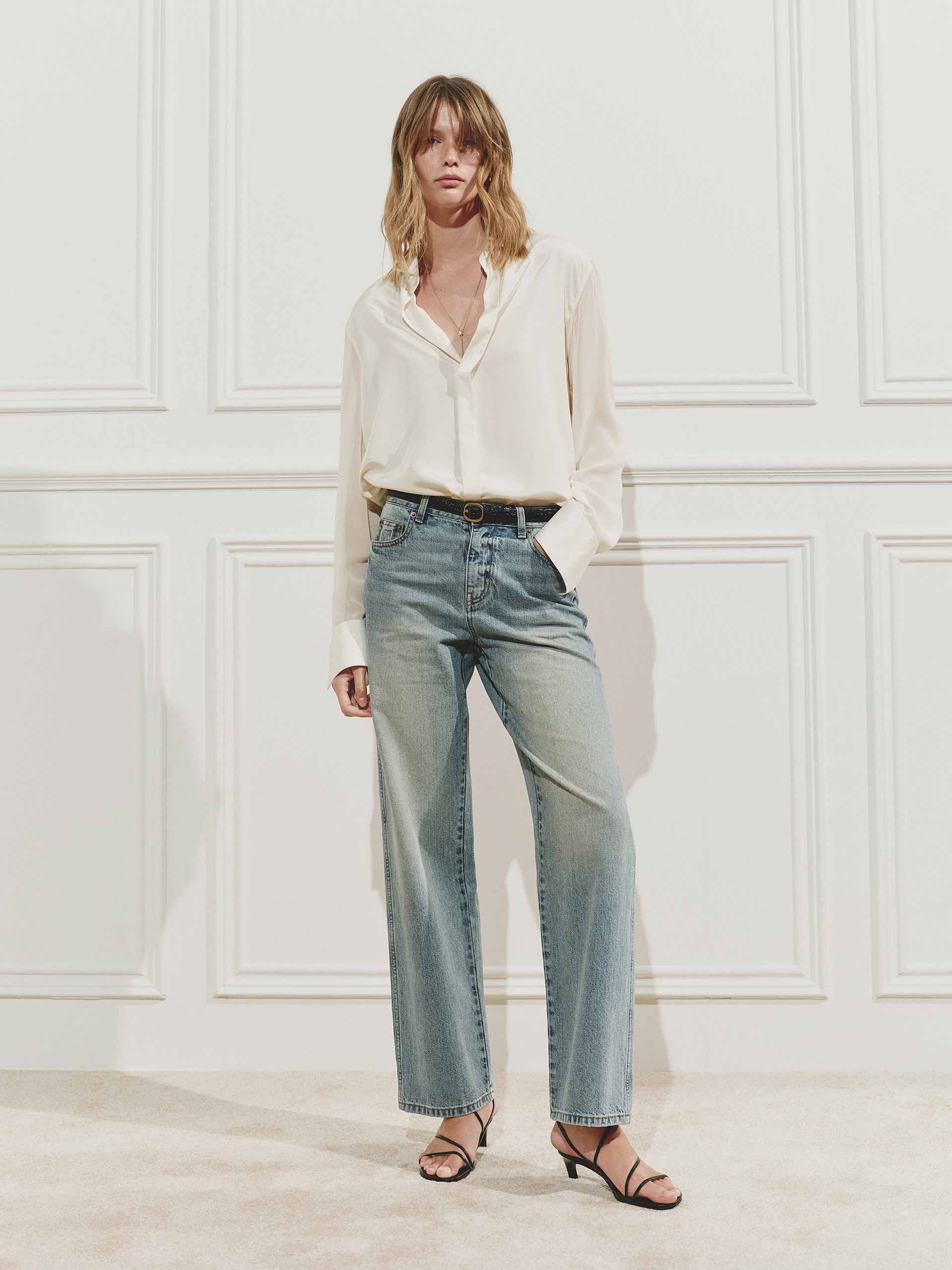 Classic Washed Blue Jeans - Image 2