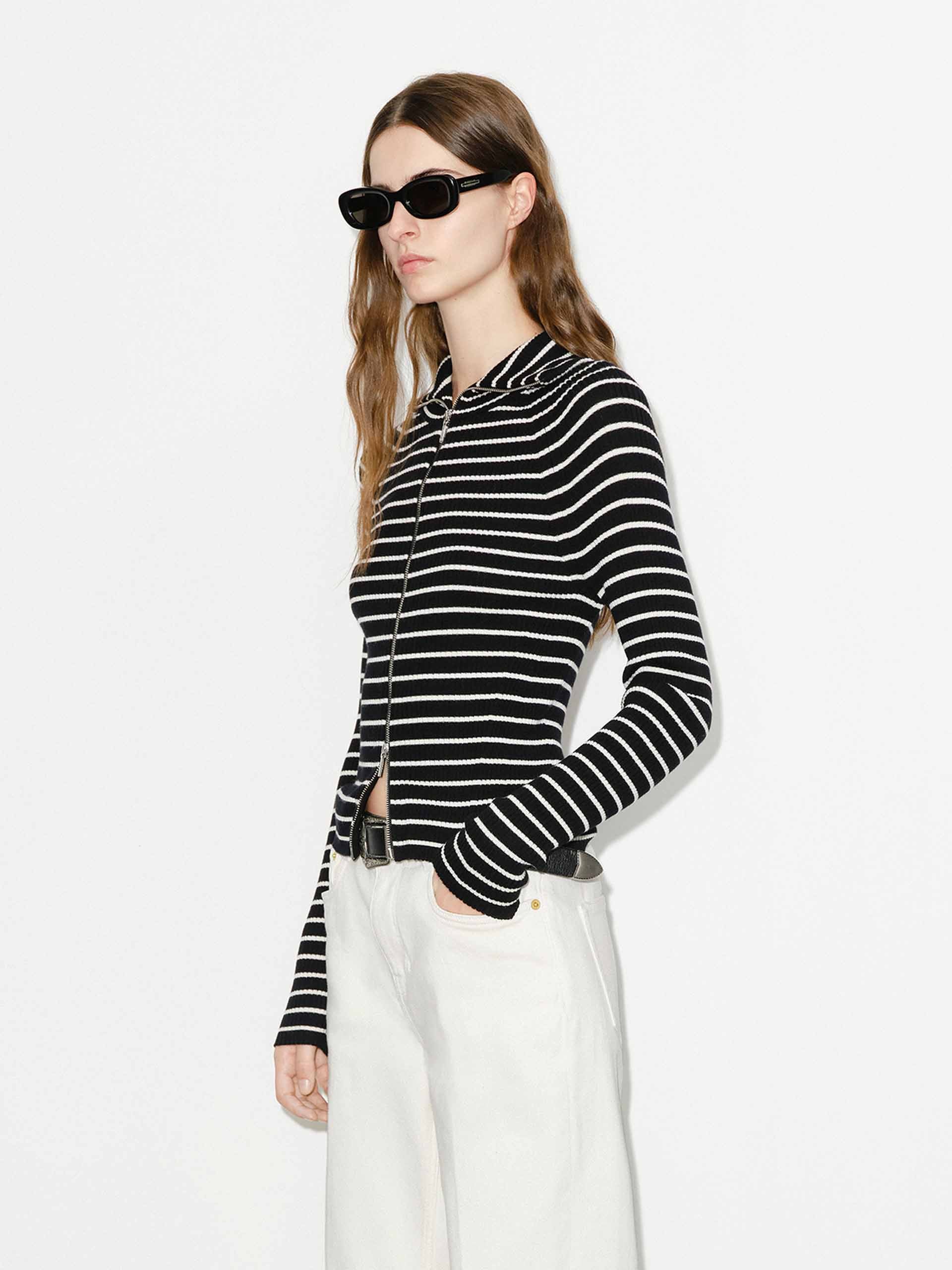 Close Fit Zipper Cardigan - Image 15