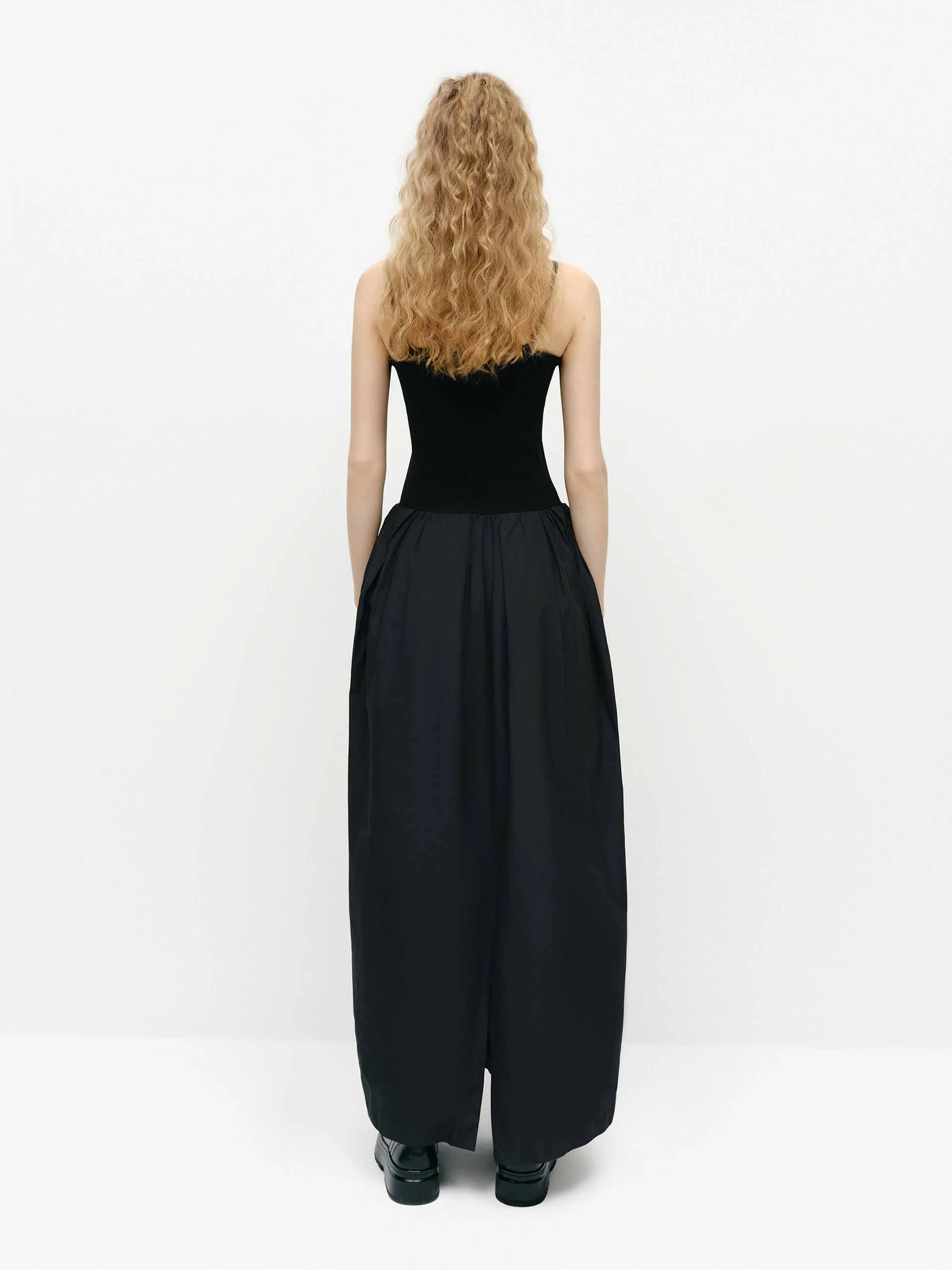 Cocoon Shape Paneled Dress - Image 3