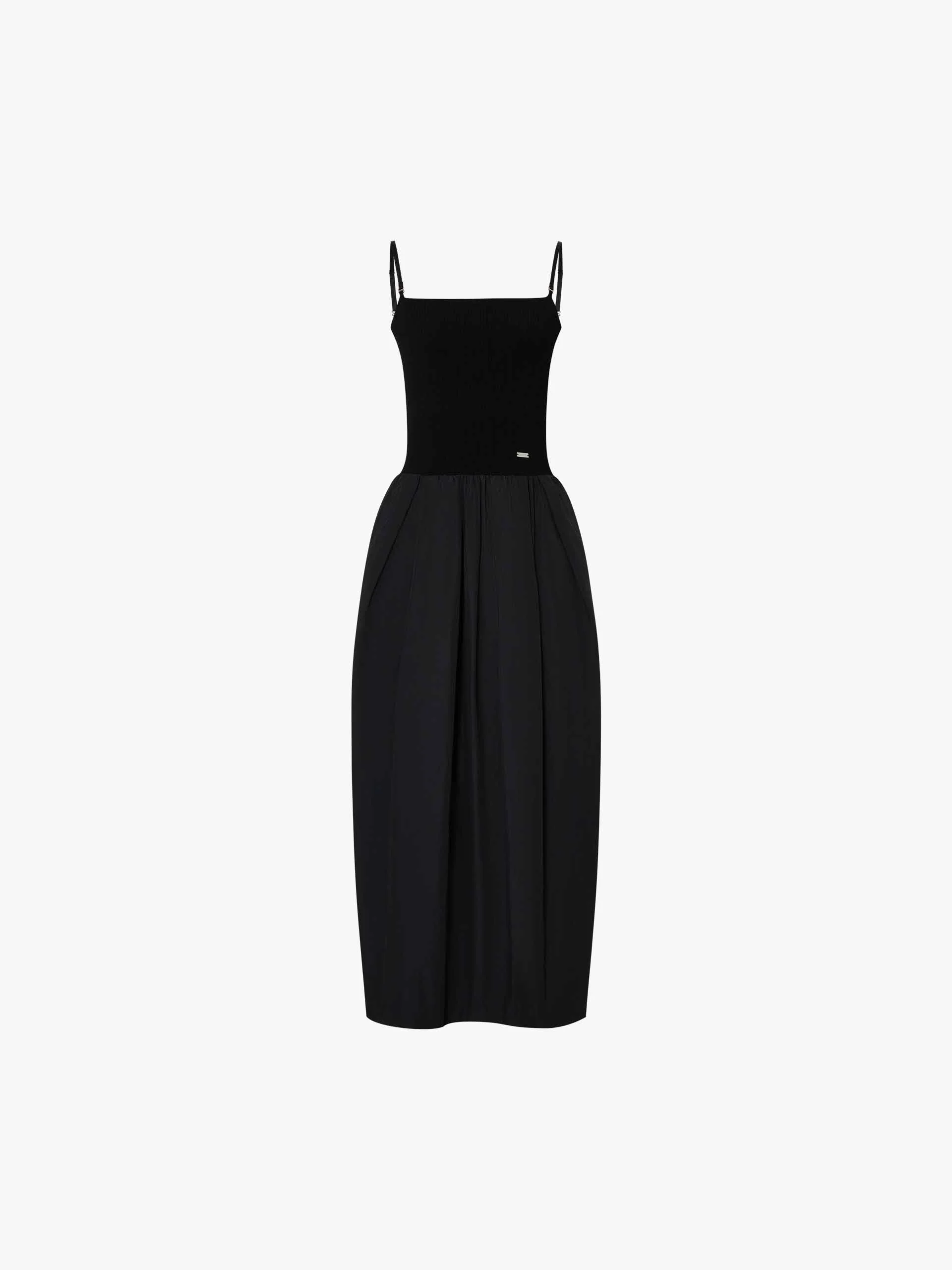 Cocoon Shape Paneled Dress - Image 5