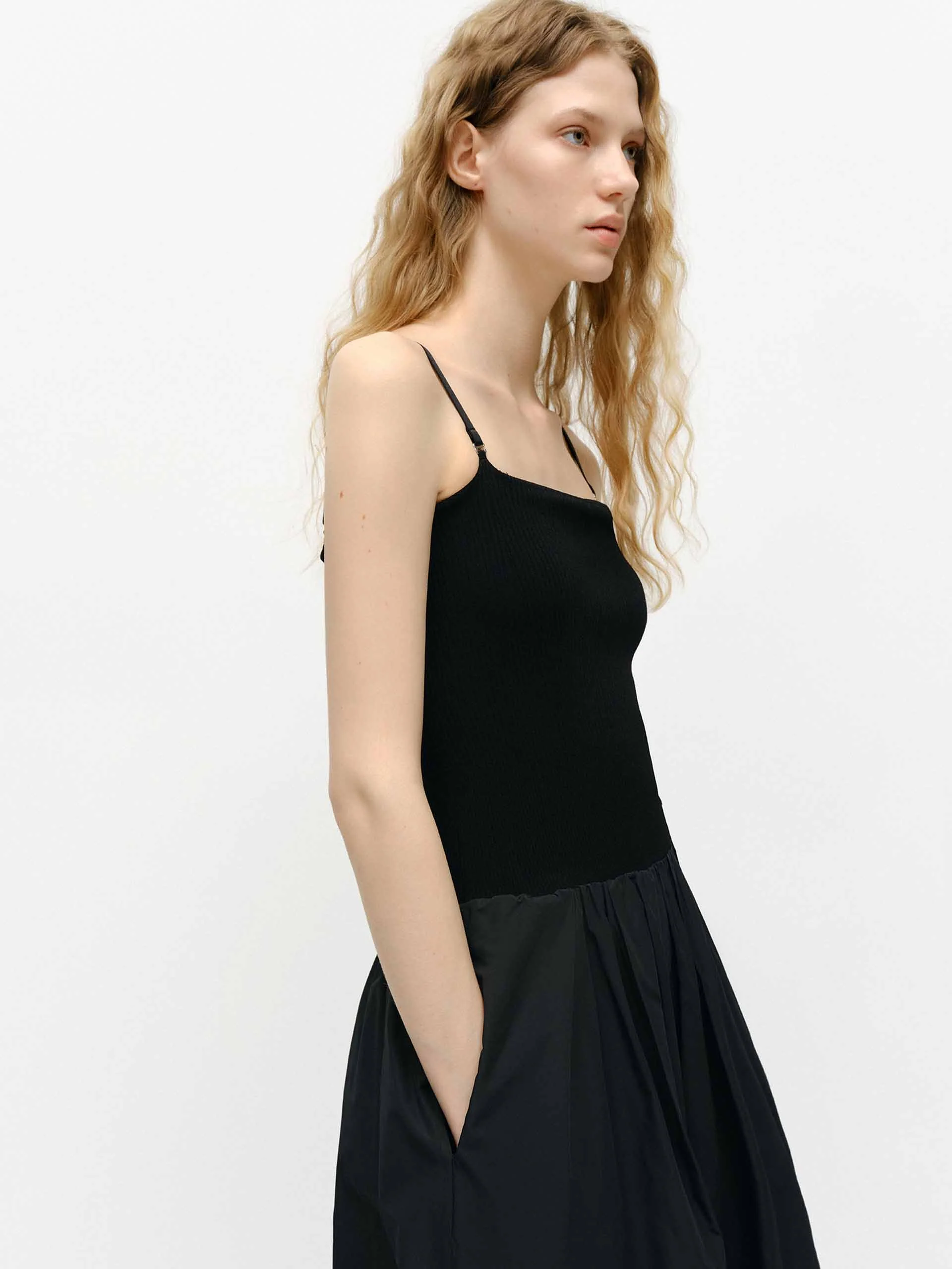 Cocoon Shape Paneled Dress - Image 7