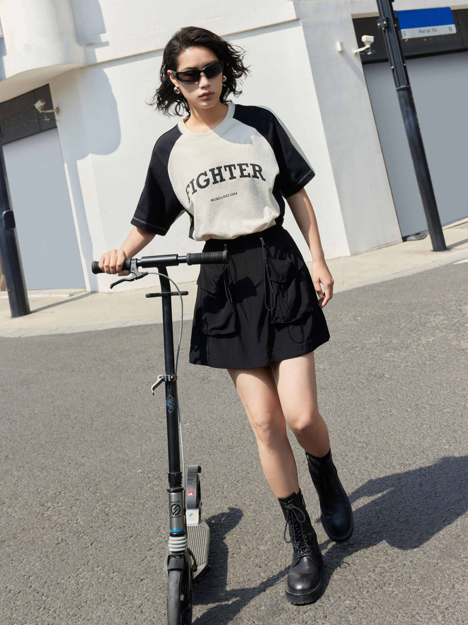 Color Block Letter Print T-shirt - Image 4