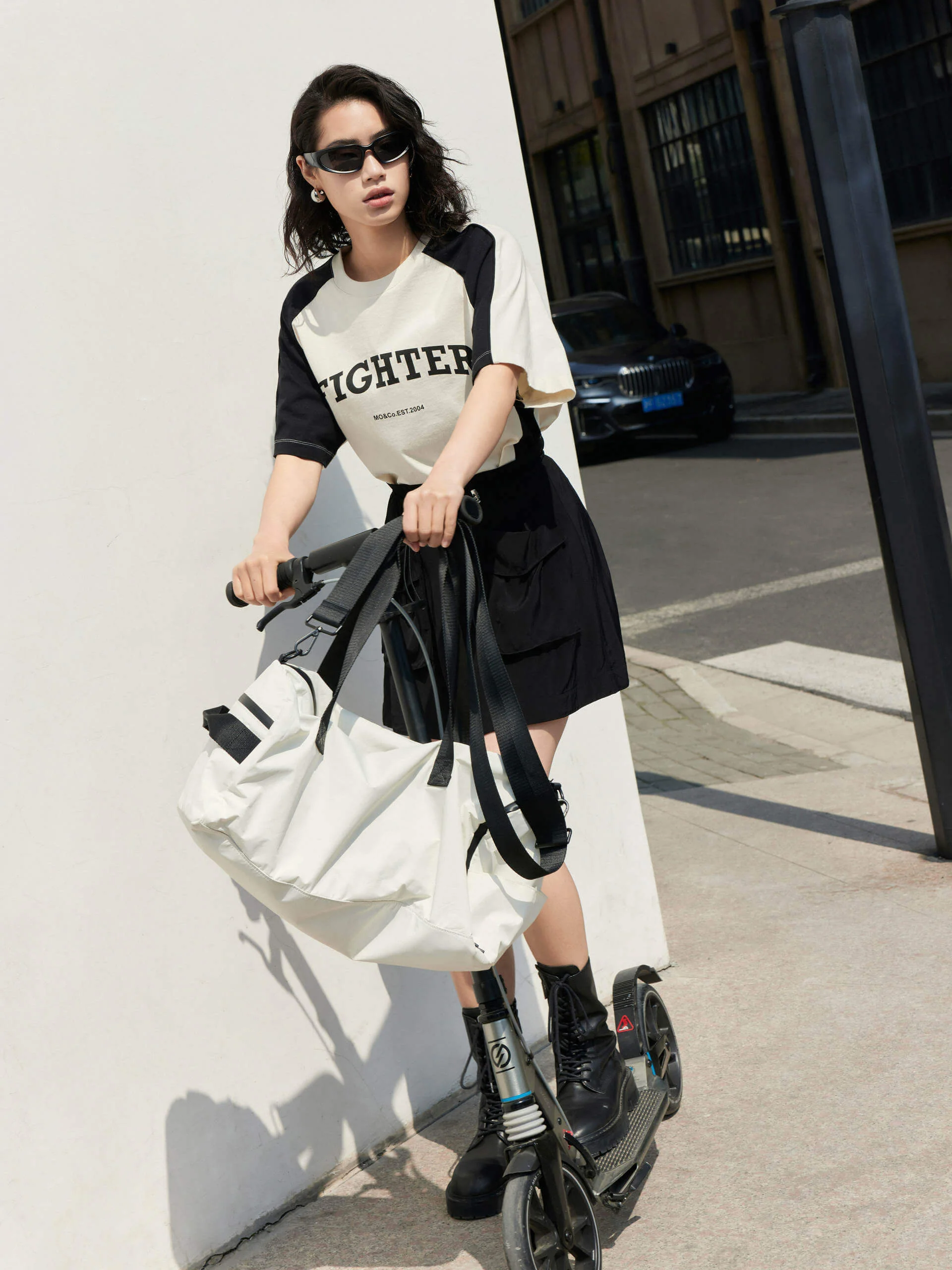 Color Block Letter Print T-shirt - Image 5