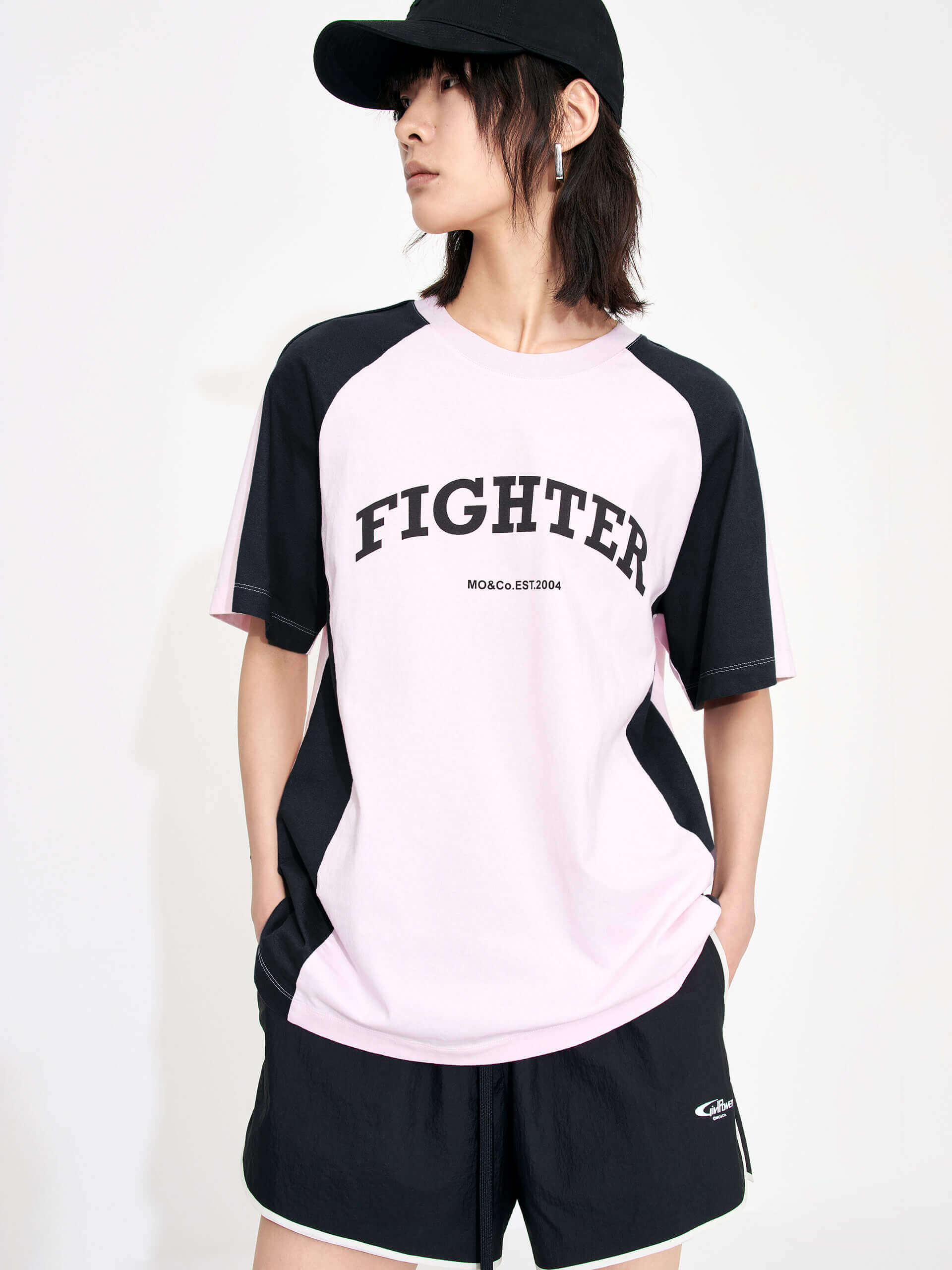 Color Block Letter Print T-shirt - Image 7
