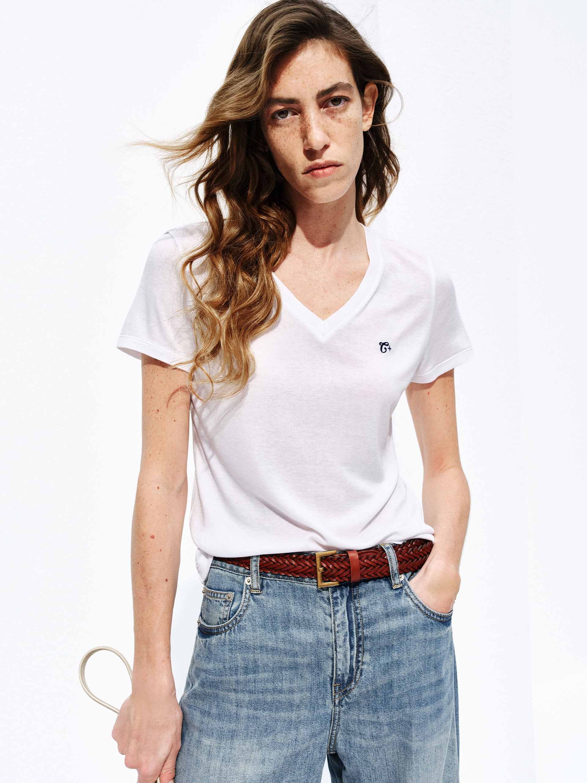 Comfy Fitted V-Neck T-shirt