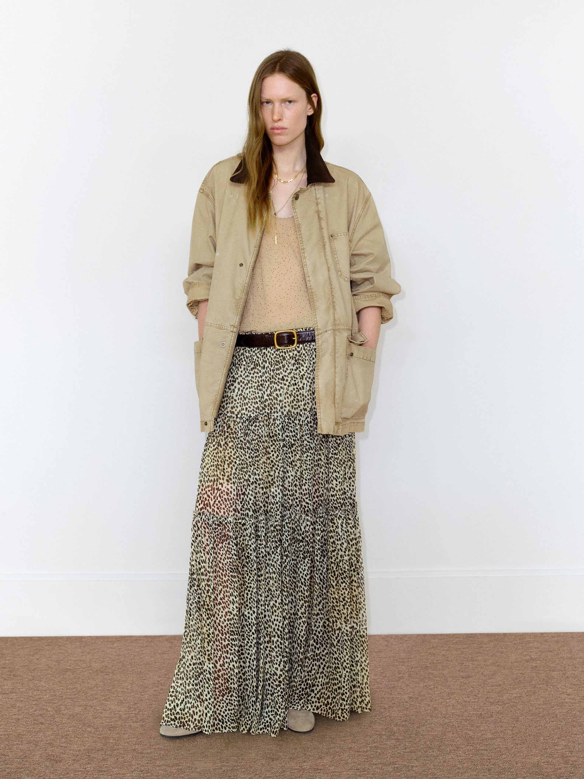 Contrast Collar Cotton Jacket - Image 2