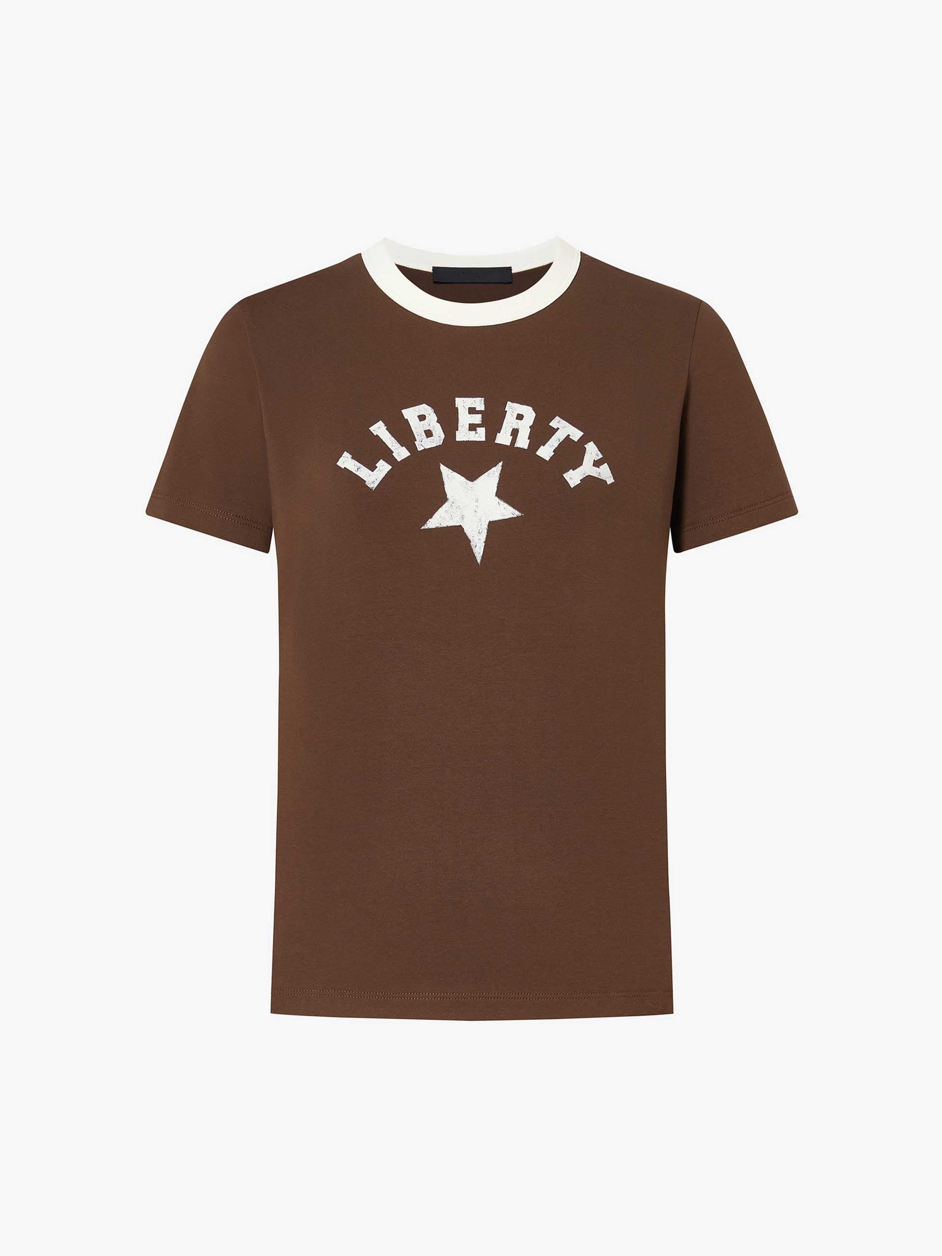 Contrast Collar Cotton T-shirt - Image 5