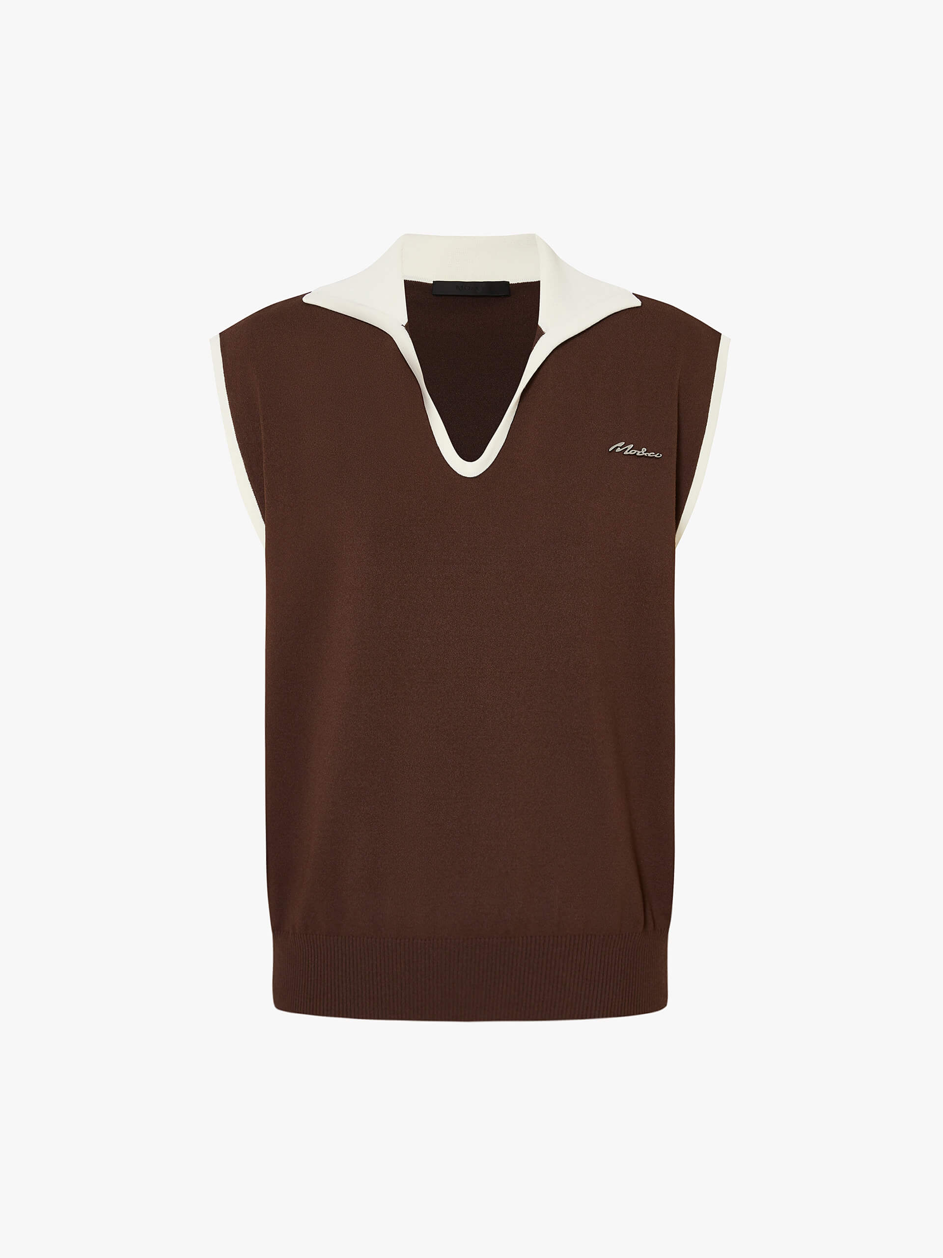Contrast Collar Sleeveless Top - Image 5