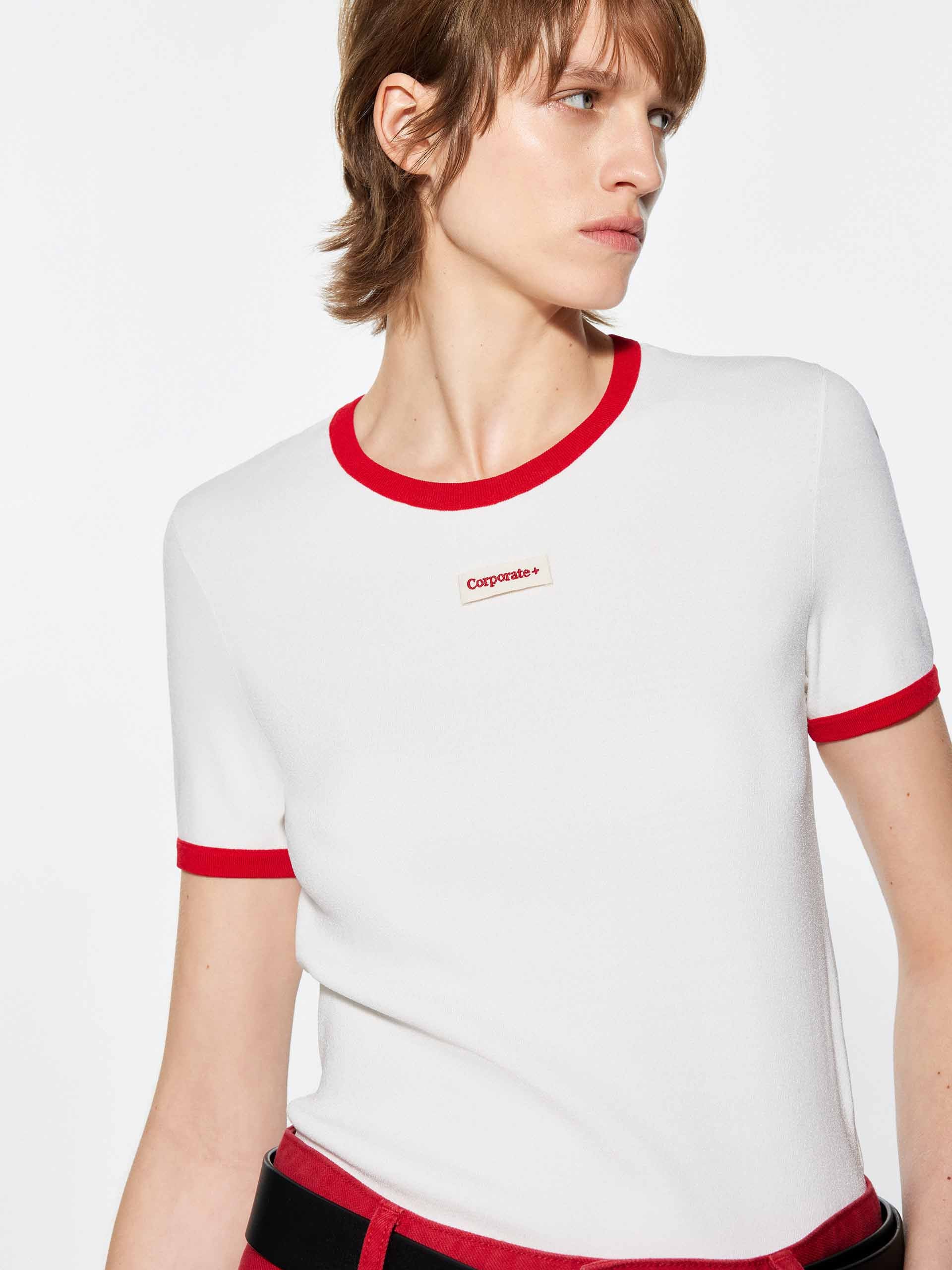 Contrast Color Round Neck Top - Image 14