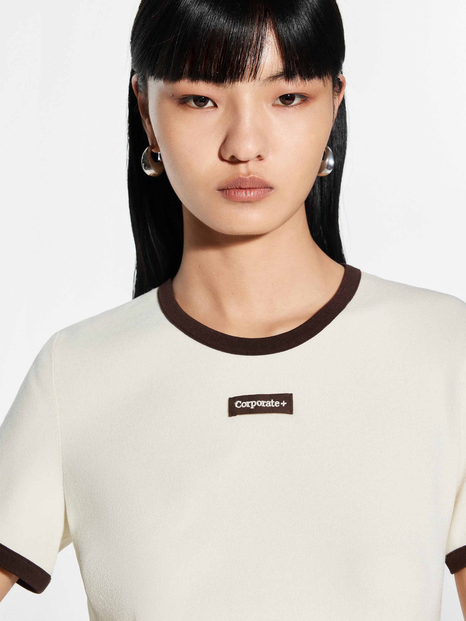 Contrast Color Round Neck Top - Image 23