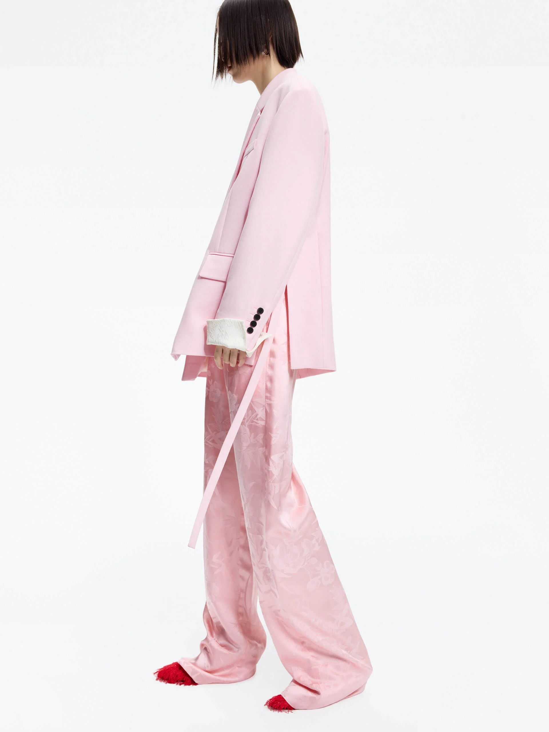 Contrast Cuffs Tailored Blazer - Image 16