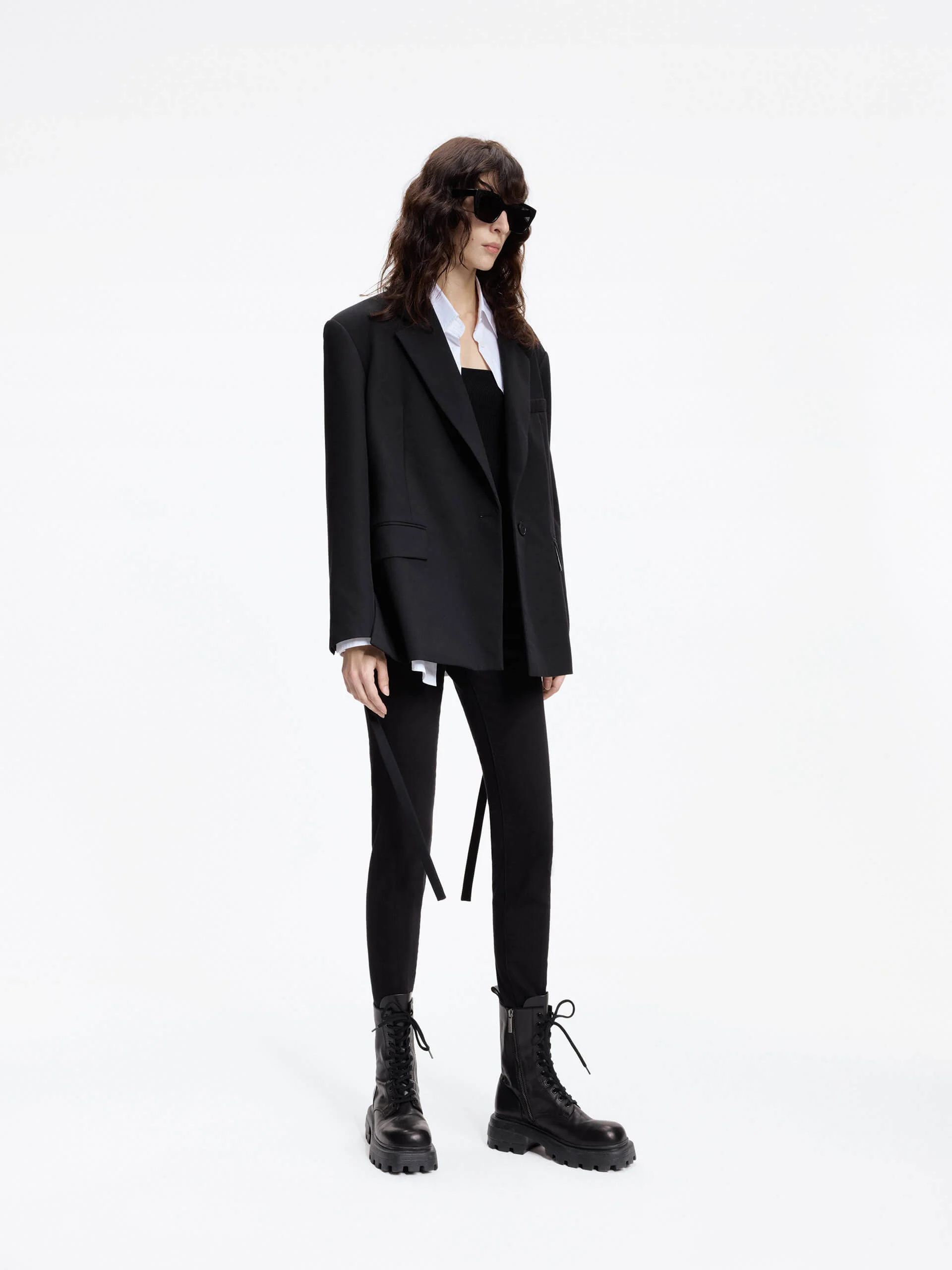 Contrast Cuffs Tailored Blazer - Image 8