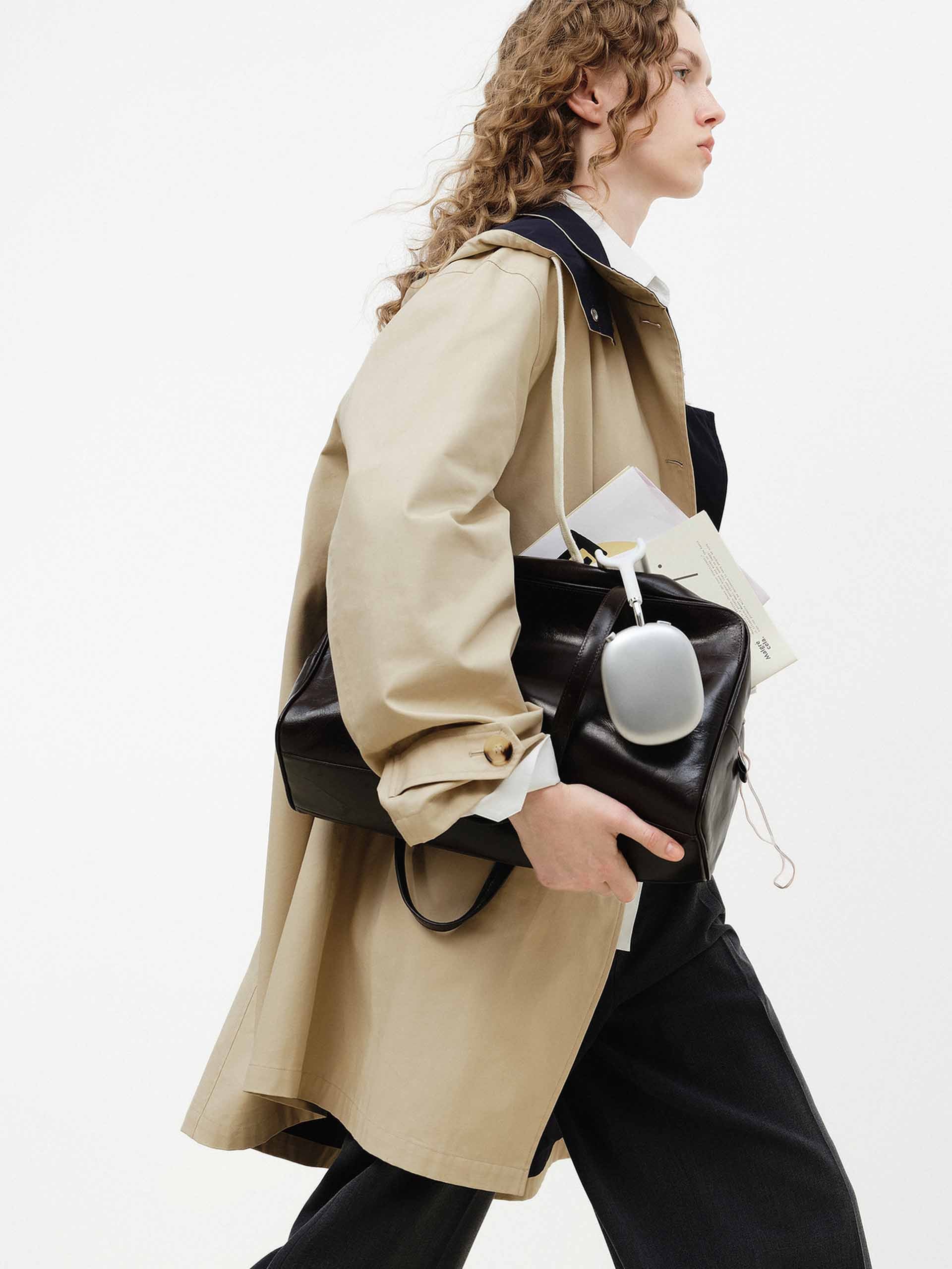 Contrast Detail Hood Trench Coat - Image 7