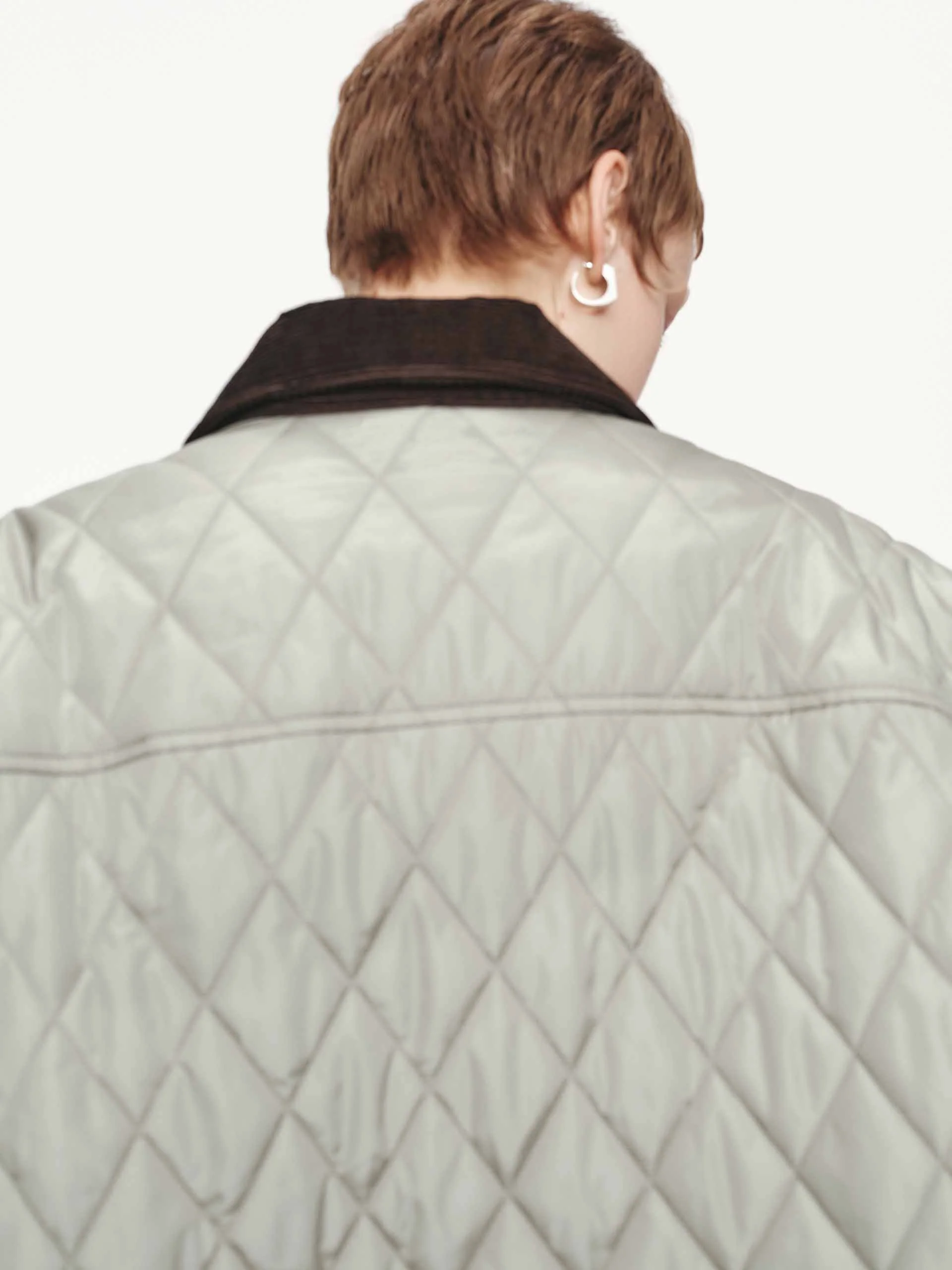 Contrast Detail Quilted Down Jacket - Image 8