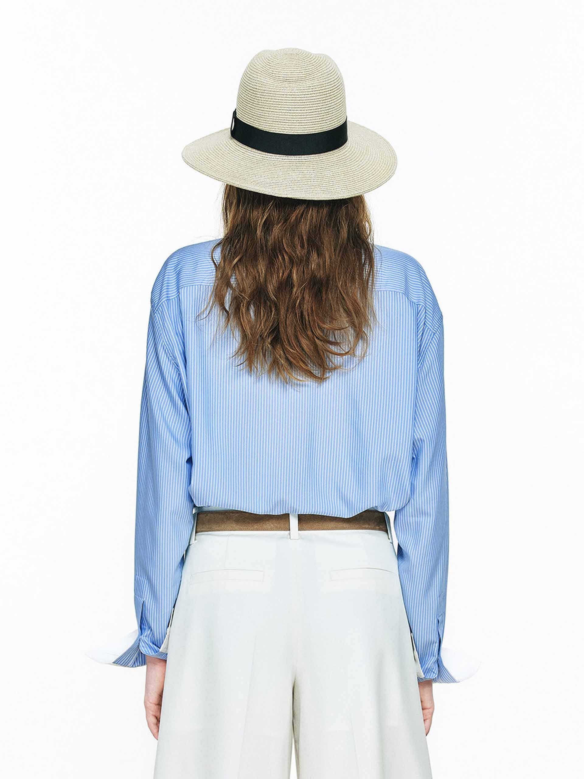 Contrast Detail Relaxed Shirt - Image 4