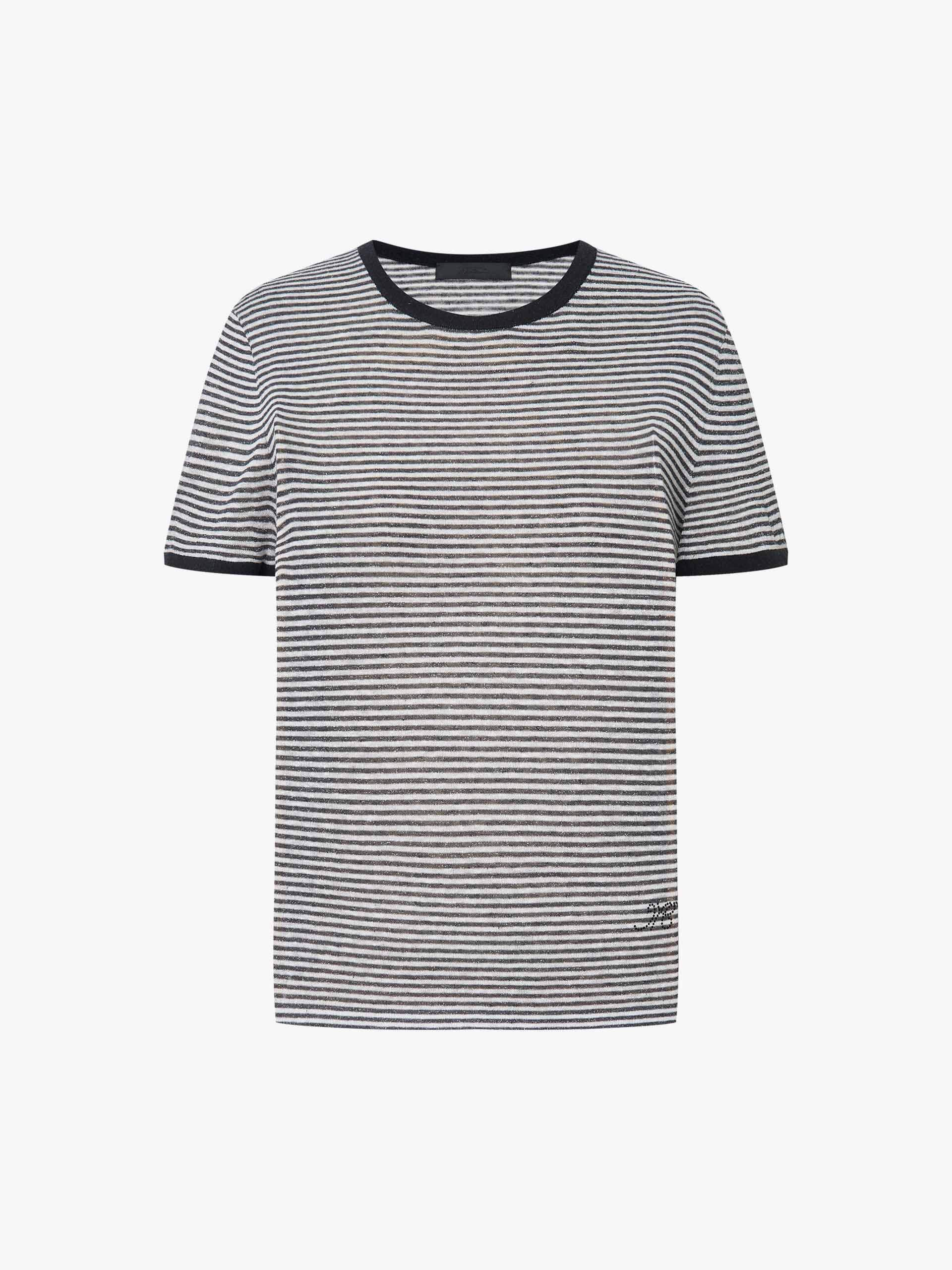 Contrast Detail Striped Top - Image 5