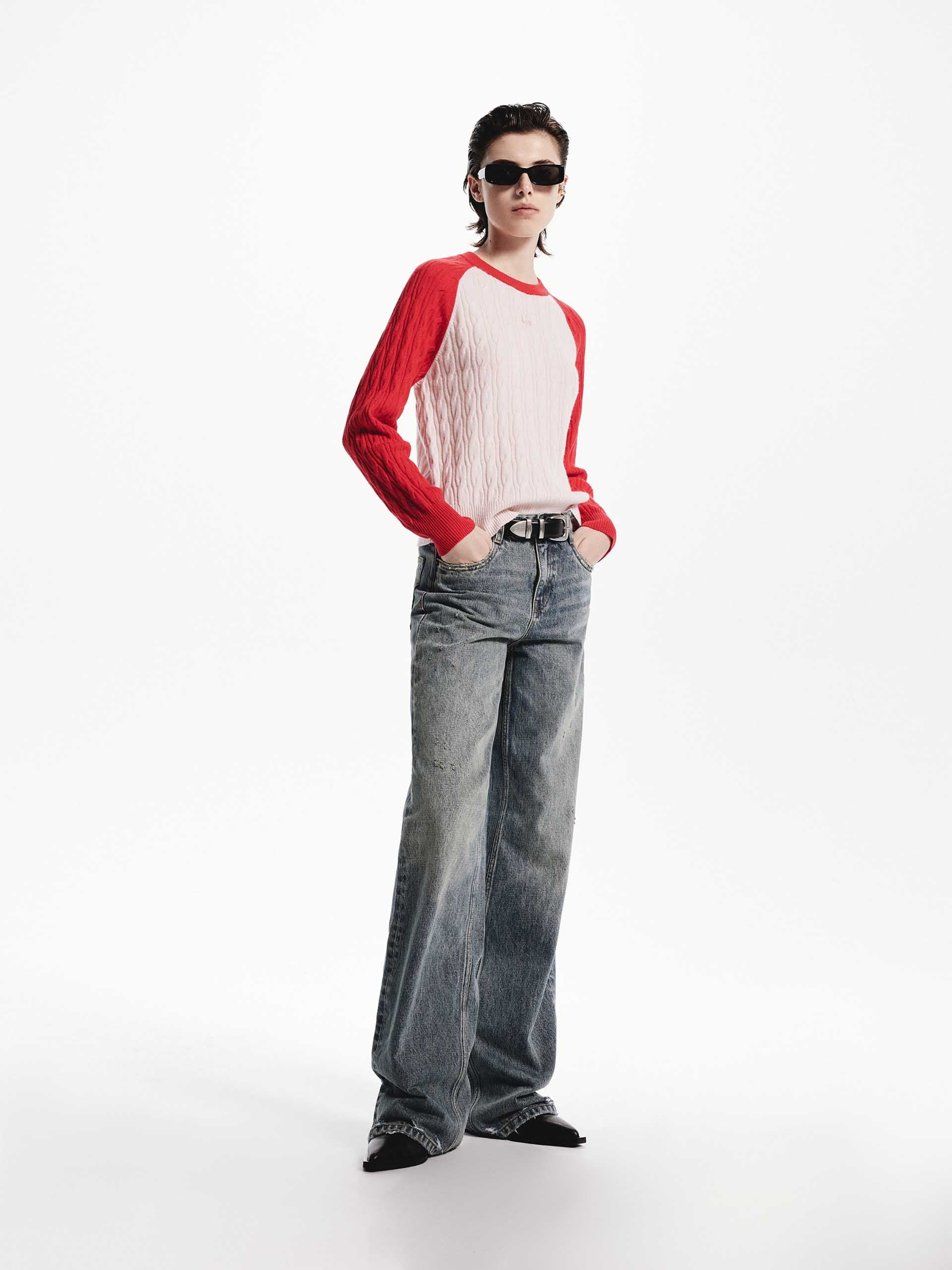 Contrast Detail Wool Sweater - Image 14