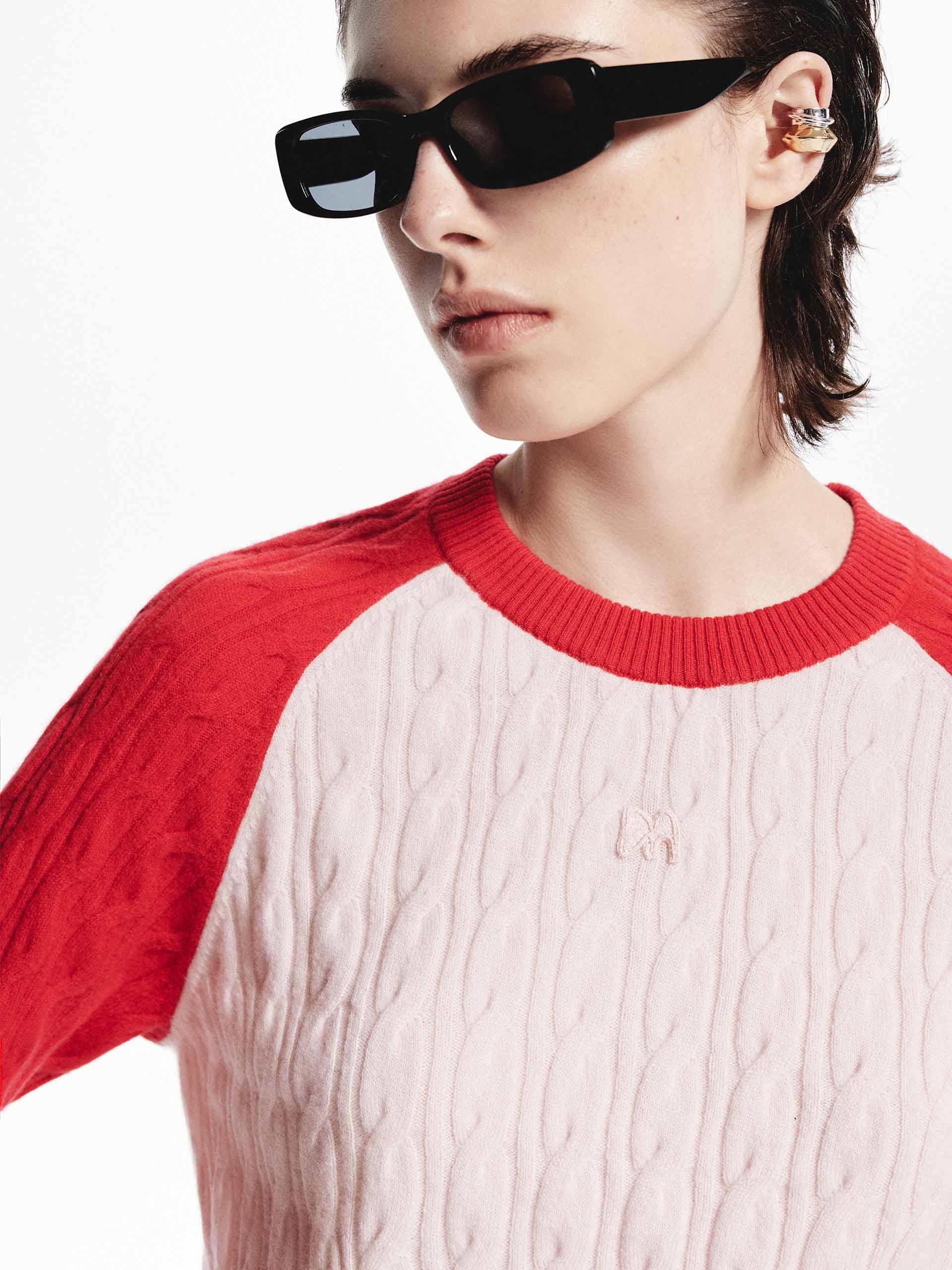 Contrast Detail Wool Sweater - Image 15