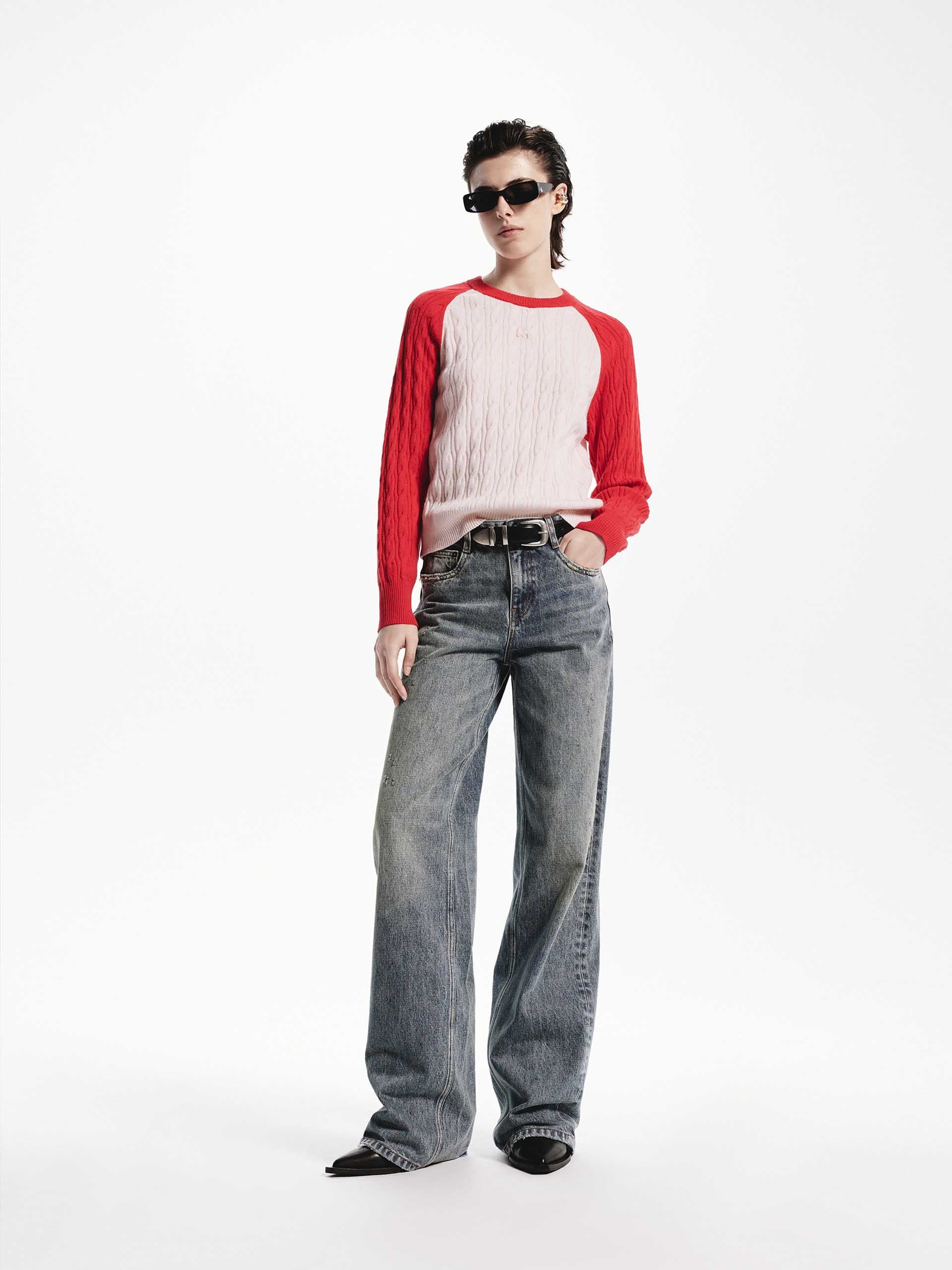 Contrast Detail Wool Sweater - Image 18
