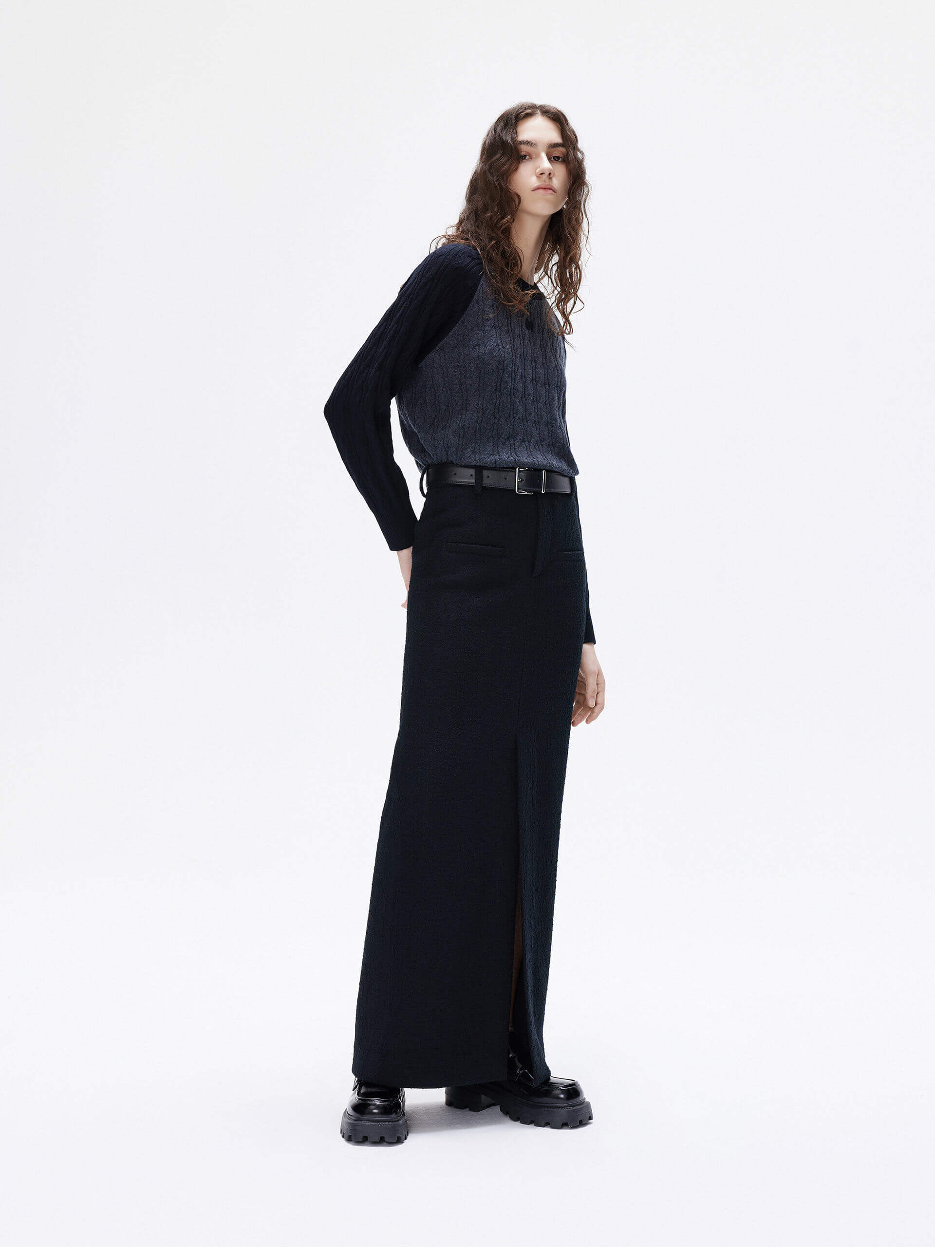Contrast Detail Wool Sweater - Image 5