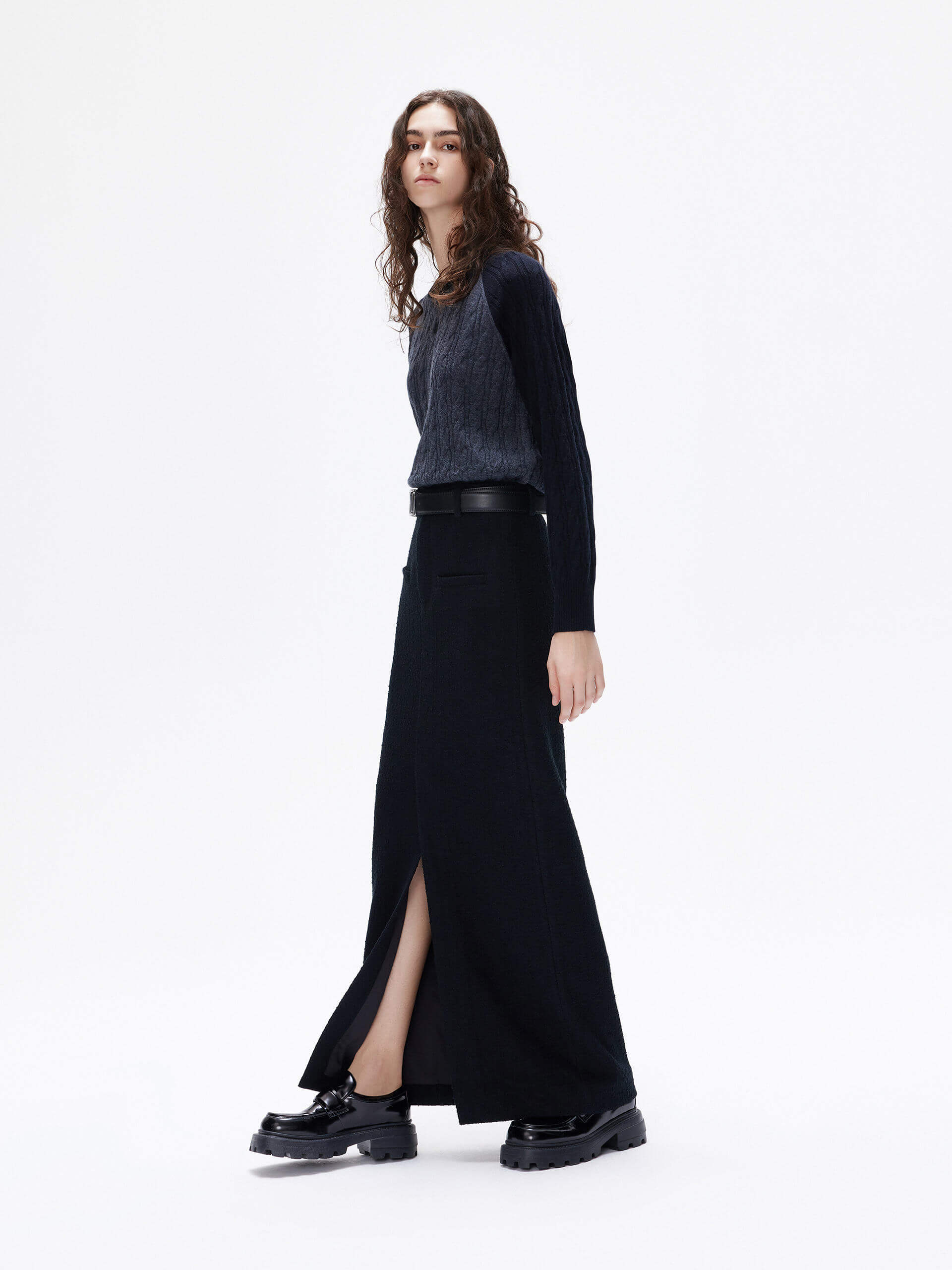 Contrast Detail Wool Sweater - Image 6