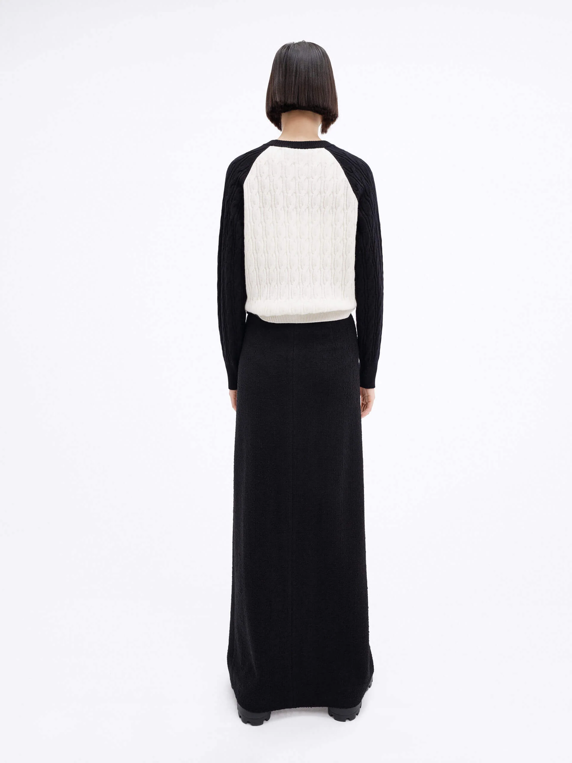 Contrast Detail Wool Sweater - Image 9